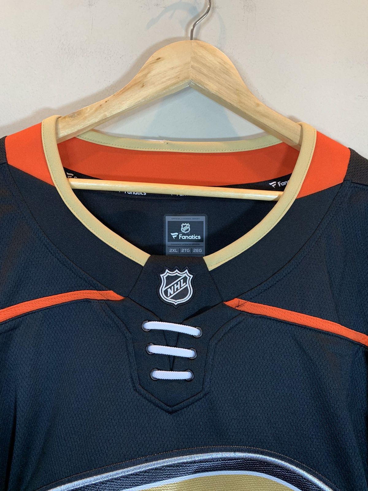 NHL *RARE* New Anaheim Ducks NHL Hockey Jersey Embroidered - 2XL Size US XXL / EU 58 / 5 - 6 Thumbnail
