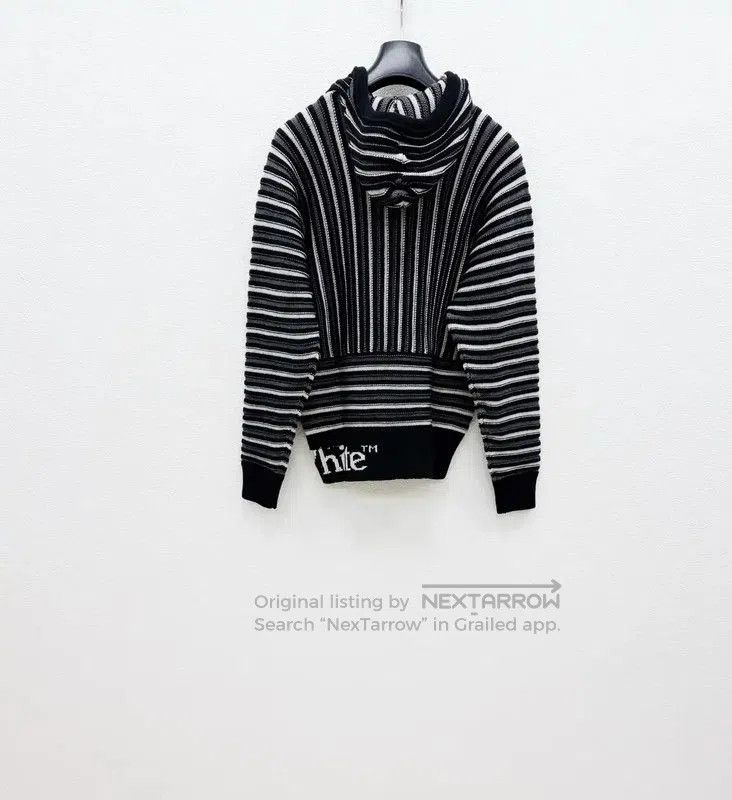 Off-White Off-White Black Wool Men's Long Sleeve Hoodie . Size US XS / EU 42 / 0 - 4 Thumbnail