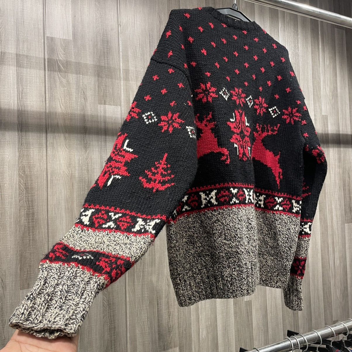 Ralph Lauren Vintage Polo Ralph Lauren Hand Knit Wool Reindeer Sweater Size US XL / EU 56 / 4 - 14 Thumbnail