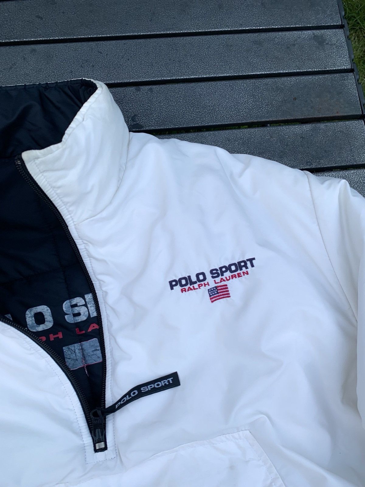 Polo Ralph Lauren Vtg Polo Sport Ralph Lauren Reversible Puffer Jacket Size US L / EU 52-54 / 3 - 3 Thumbnail