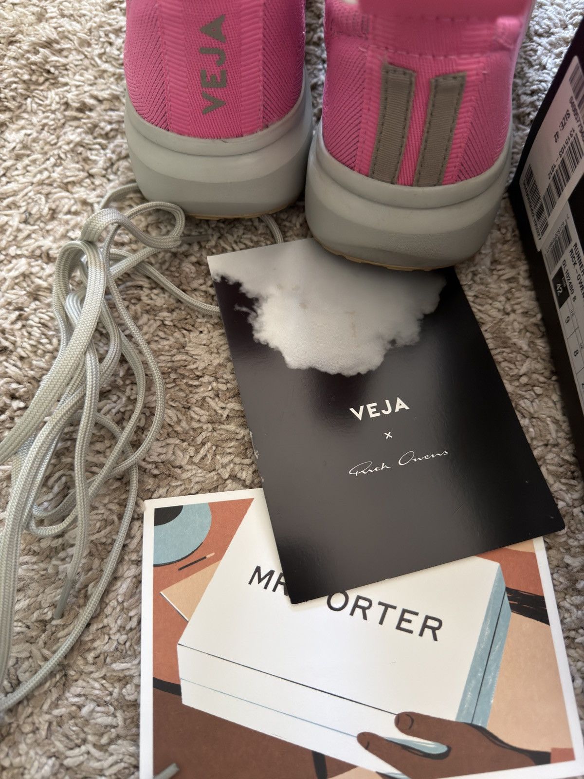 Rick Owens × Veja Veja Runner POP Pink Size US 9 / EU 42 - 9 Thumbnail