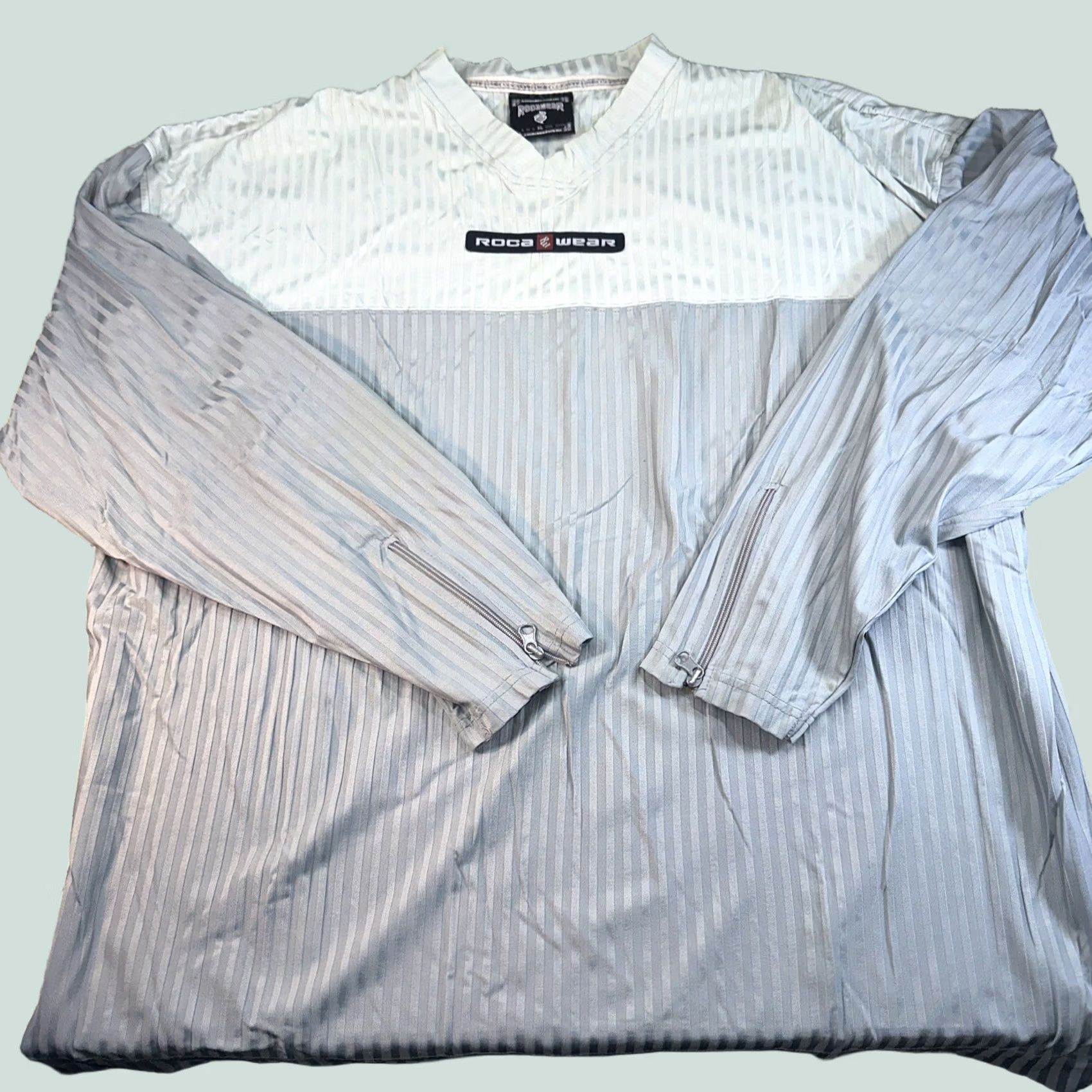 Rocawear VINTAGE Rocawear Men Long Sleeve Active Shirt Zipper XL Gray Mens Size US XL / EU 56 / 4 - 1 Thumbnail