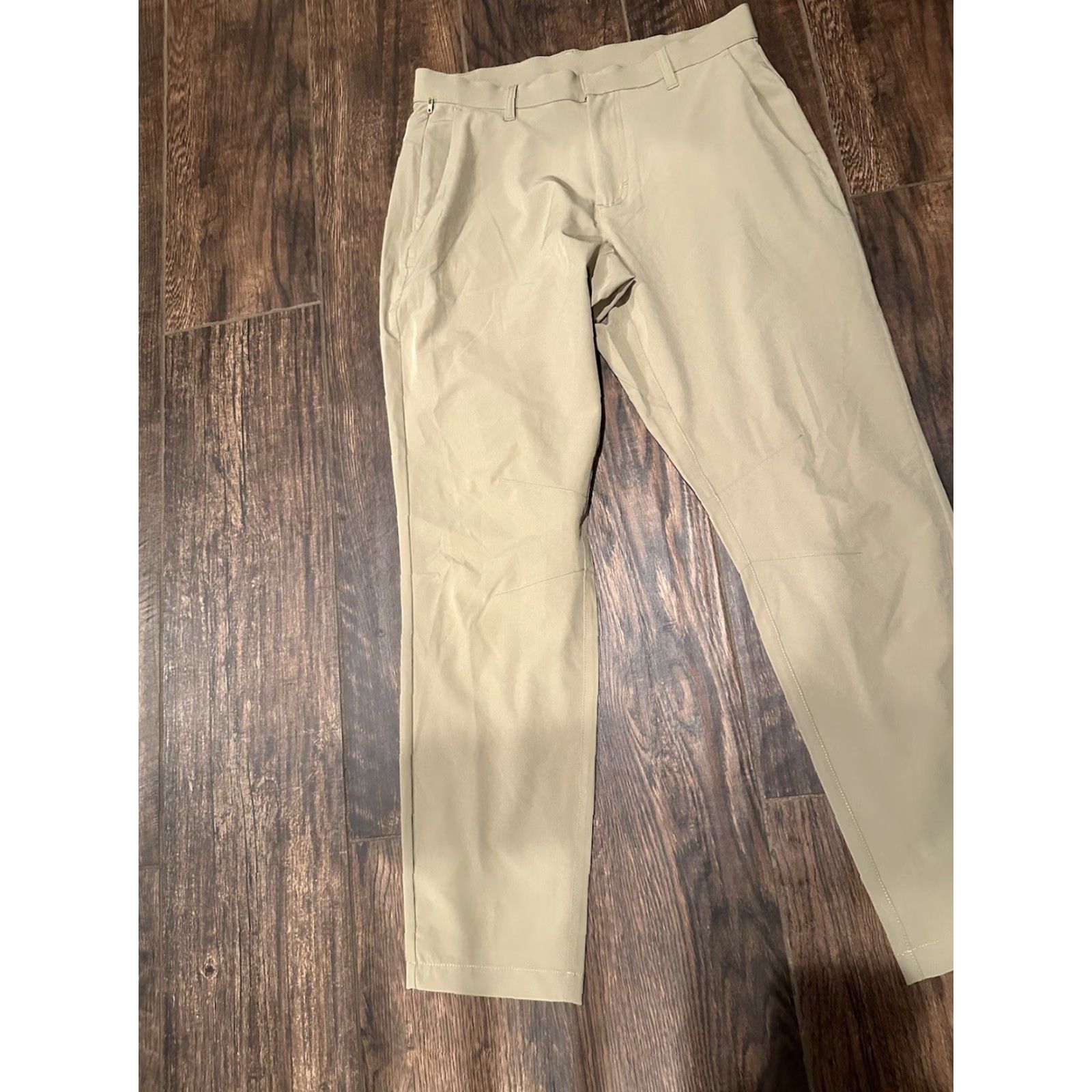 Fabletics NWT Fabletics The Only Pant Beige 31x30 Men's Regular Pocket Breathable Moisture Wicking Stretch Size US 31 - 3 Thumbnail