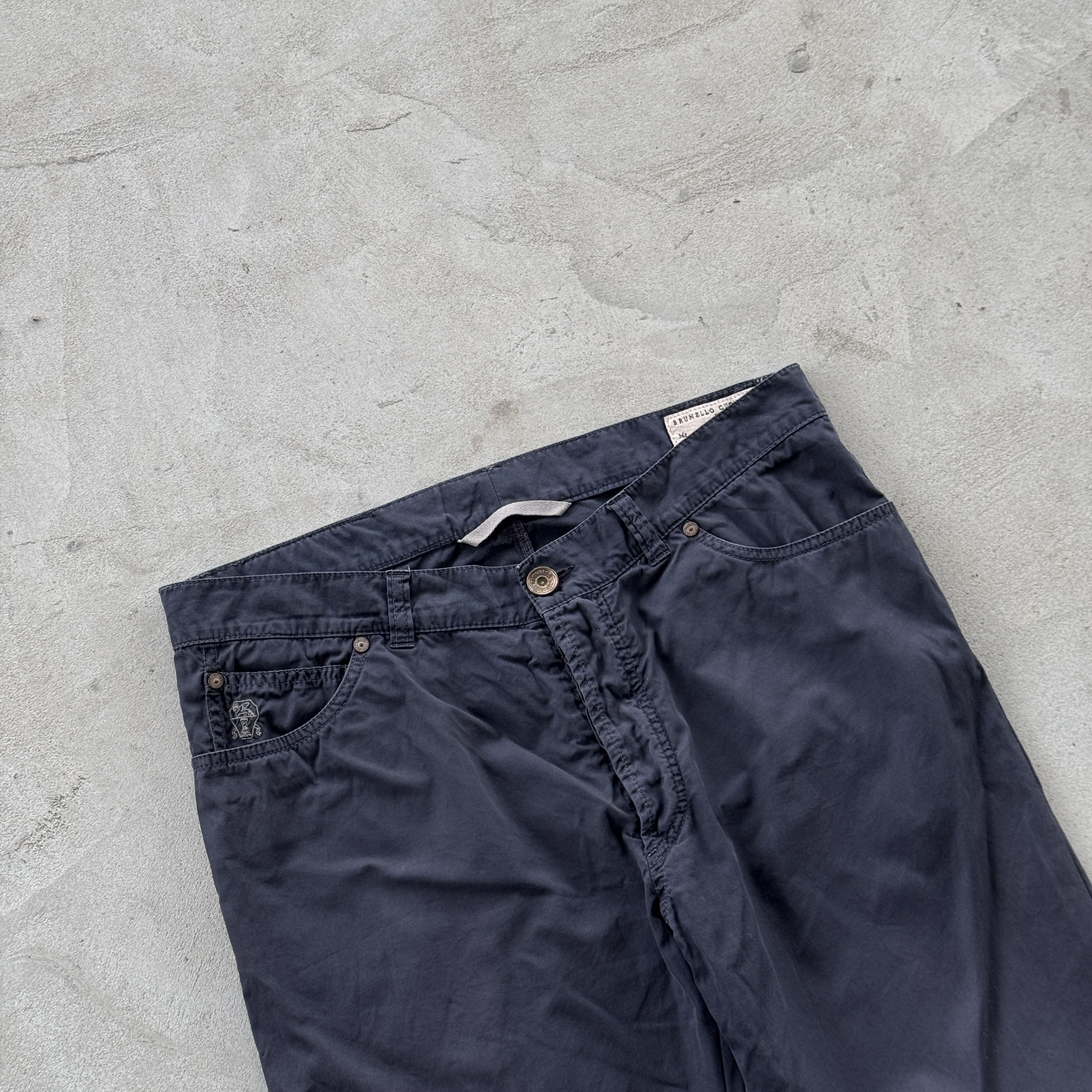 Brunello Cucinelli Vintage Brunello Cucinelli Cotton Chino Pants Trousers Size US 36 / EU 52 - 5 Thumbnail