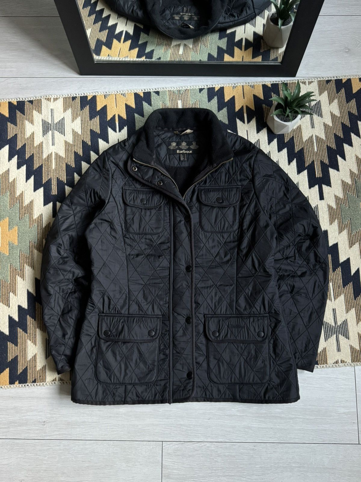 Barbour Barbour Women’s Utility Quilted Jacket Size L / US 10 / IT 46 - 1 Thumbnail