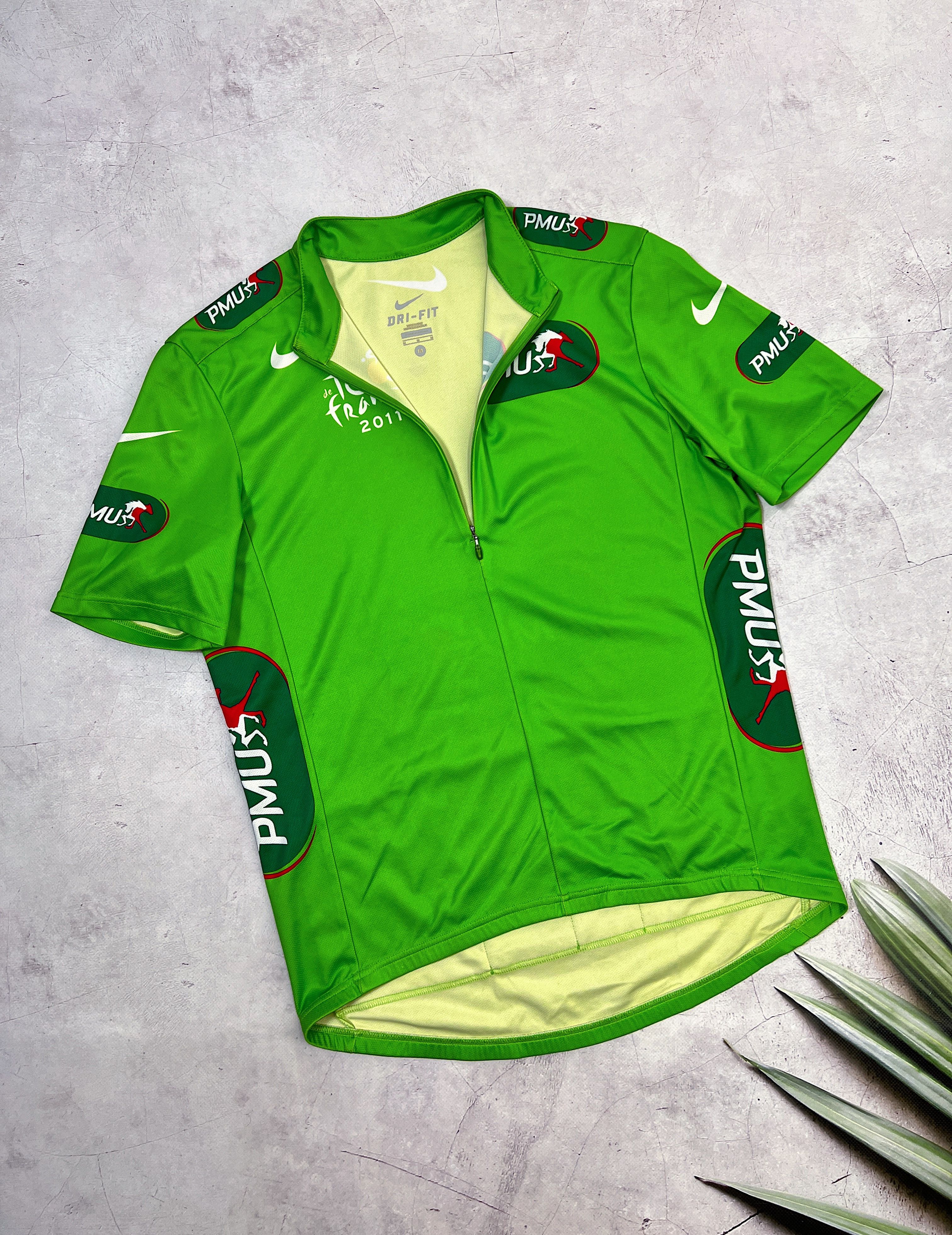 Nike × Sports Specialties Nike Tour de France 2011 Cycling Jersey PMU 1/4 zip Size US M / EU 48-50 / 2 - 10 Thumbnail