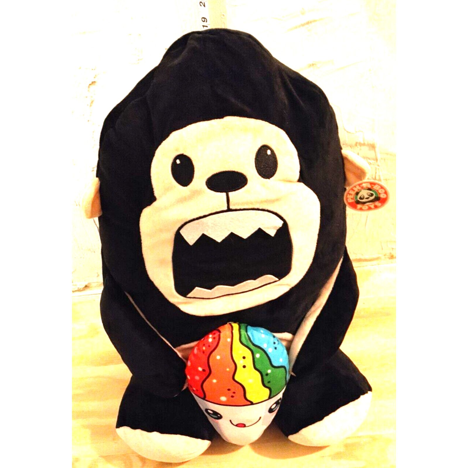 Other Peek A Boo Snacks The Gorilla Eating Ice Cream Plush 21" Size ONE SIZE - 1 Thumbnail