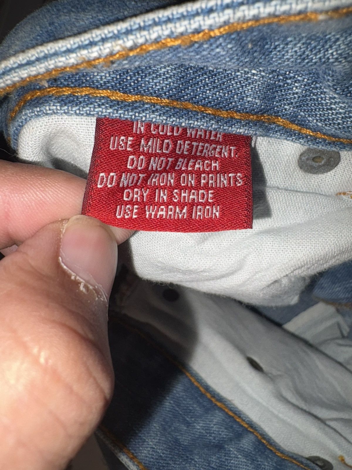 Japanese Brand VTG 2000’s Blue Coral Y2K Flare Jeans –Crossover Back Detail Size US 38 / EU 54 - 8 Thumbnail
