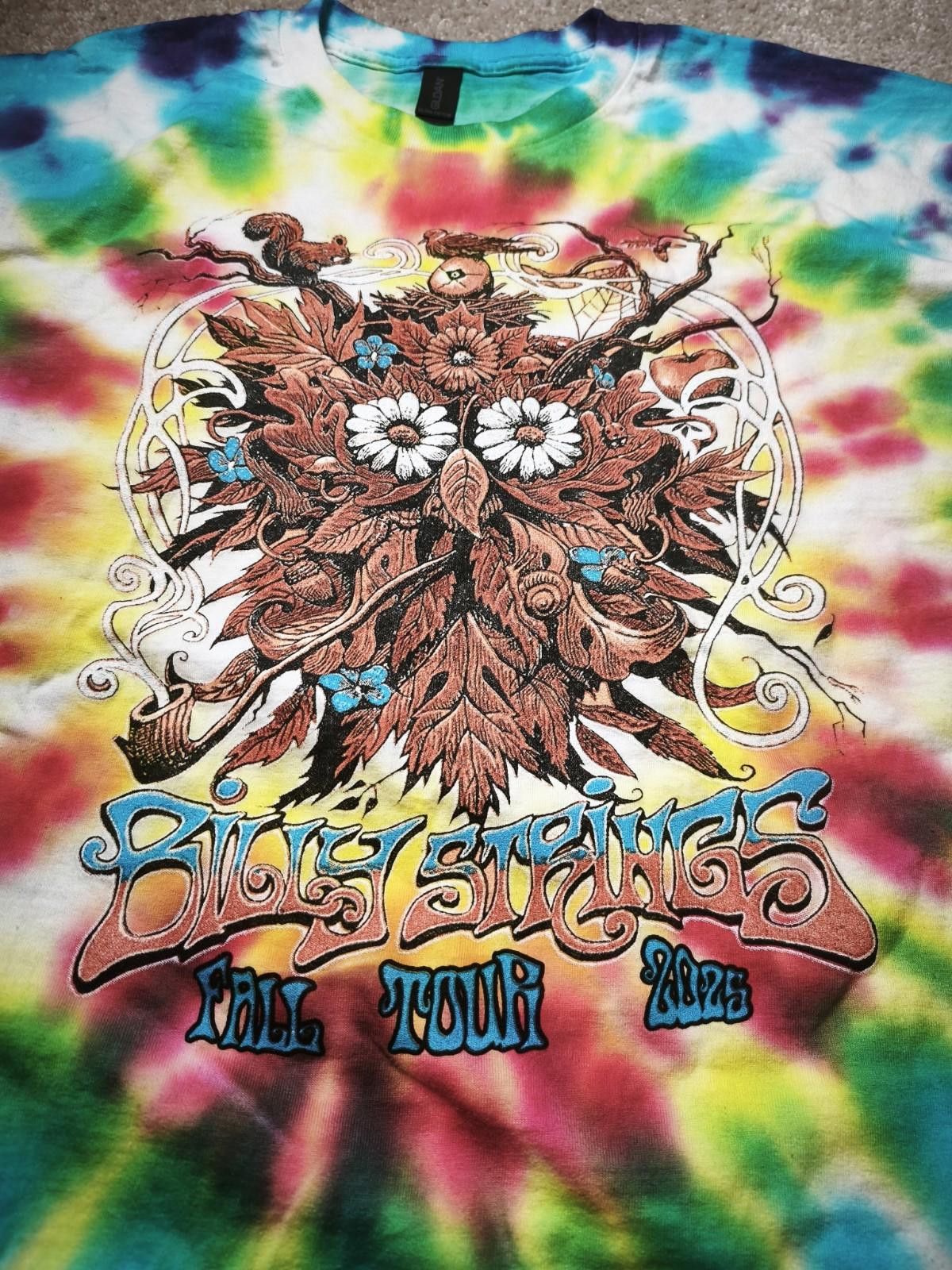 Gildan BILLY STRINGS Tie Dye 2025 Fall Tour Concert T-shirt - 2XL Size US XXL / EU 58 / 5 - 2 Thumbnail