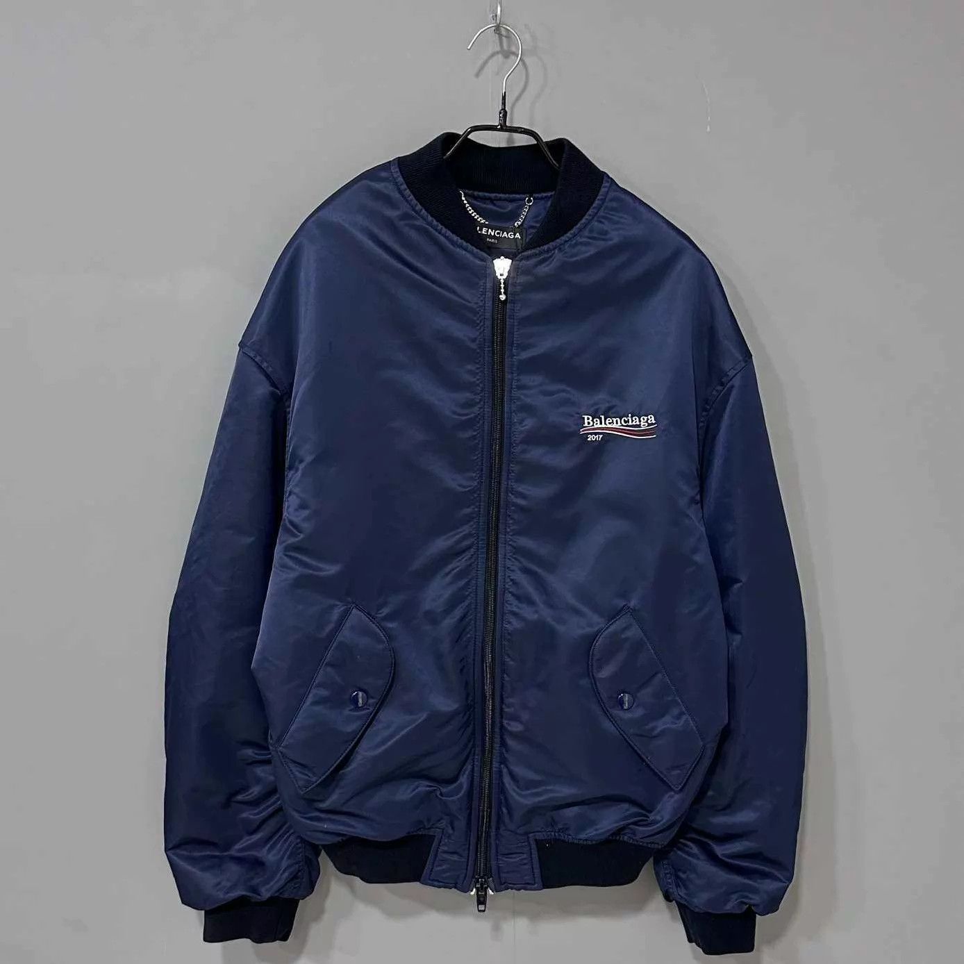 Balenciaga Balenciaga Wave Embroidered Bomber Jacket 50 Size US M / EU 48-50 / 2 - 1 Thumbnail