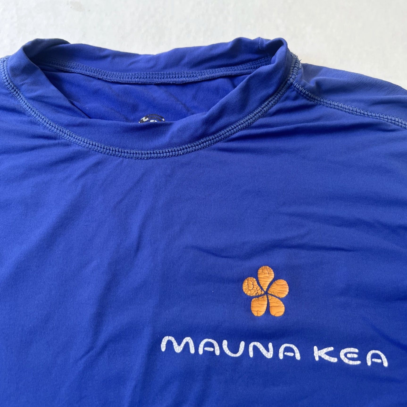 Vintage VINTAGE Mauna Kea Hotel Orange Flower Logo Rash Guard Long Sleeve Shirt Jersey M Blue Bloq-UV Surfer Retro Size US M / EU 48-50 / 2 - 2 Thumbnail