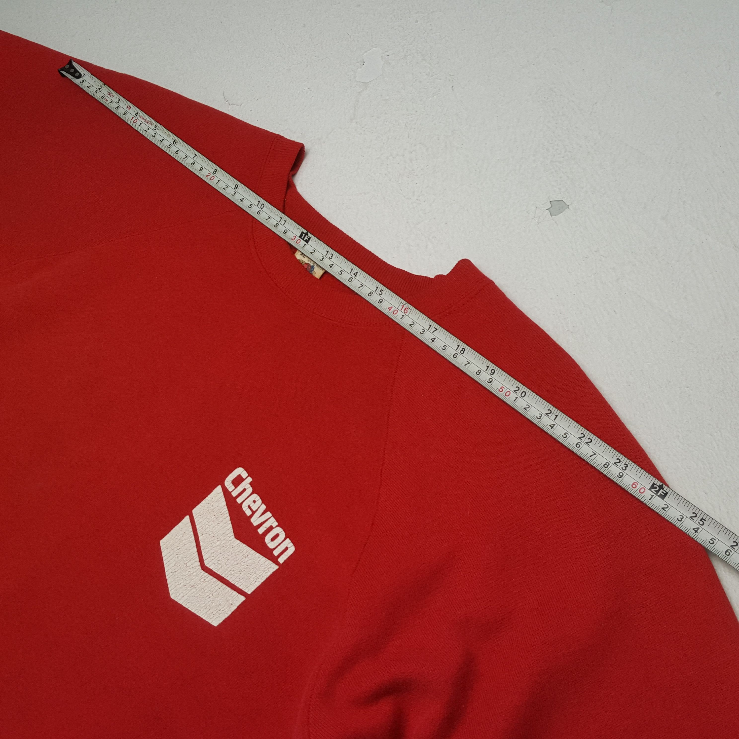 Petrol Industries × Vintage Vintage 90's CHEVRON American Petroleum Company Sweatshirts Size US XL / EU 56 / 4 - 4 Thumbnail