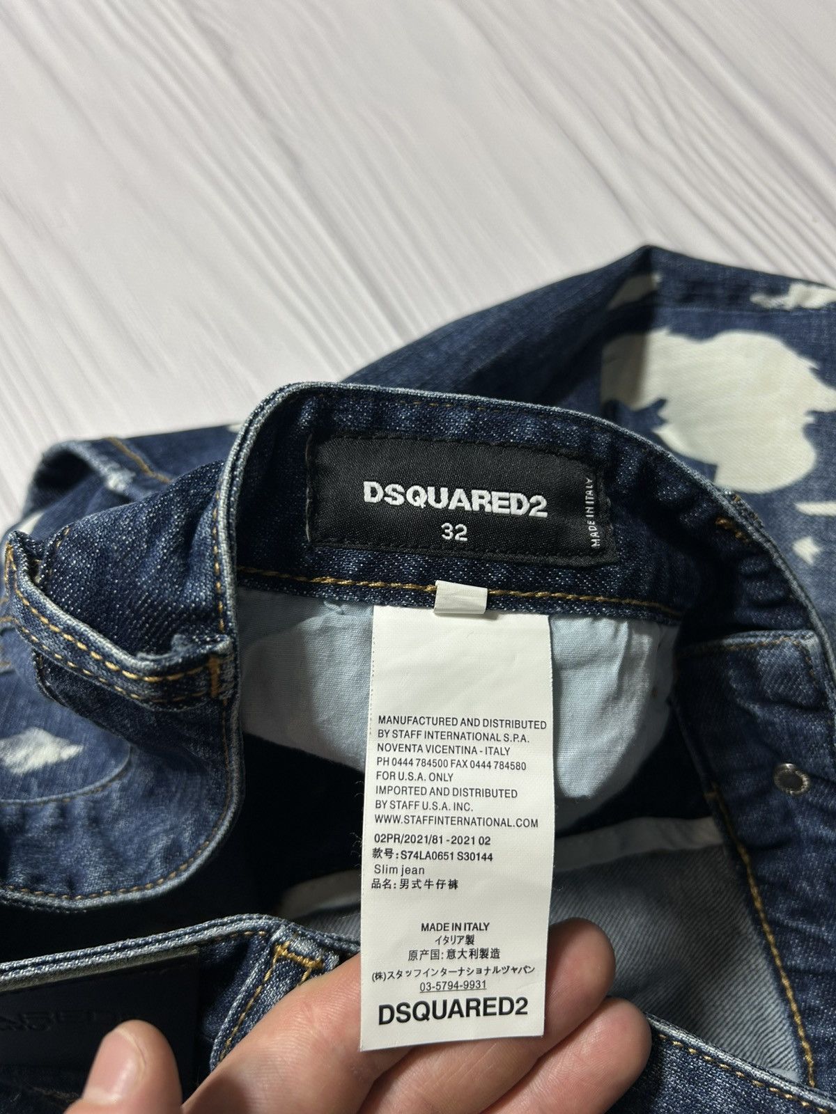Dsquared2 Dsquared2 Acid Wash Denim Pants Size 32 Made In Italy Size US 32 / EU 48 - 10 Thumbnail