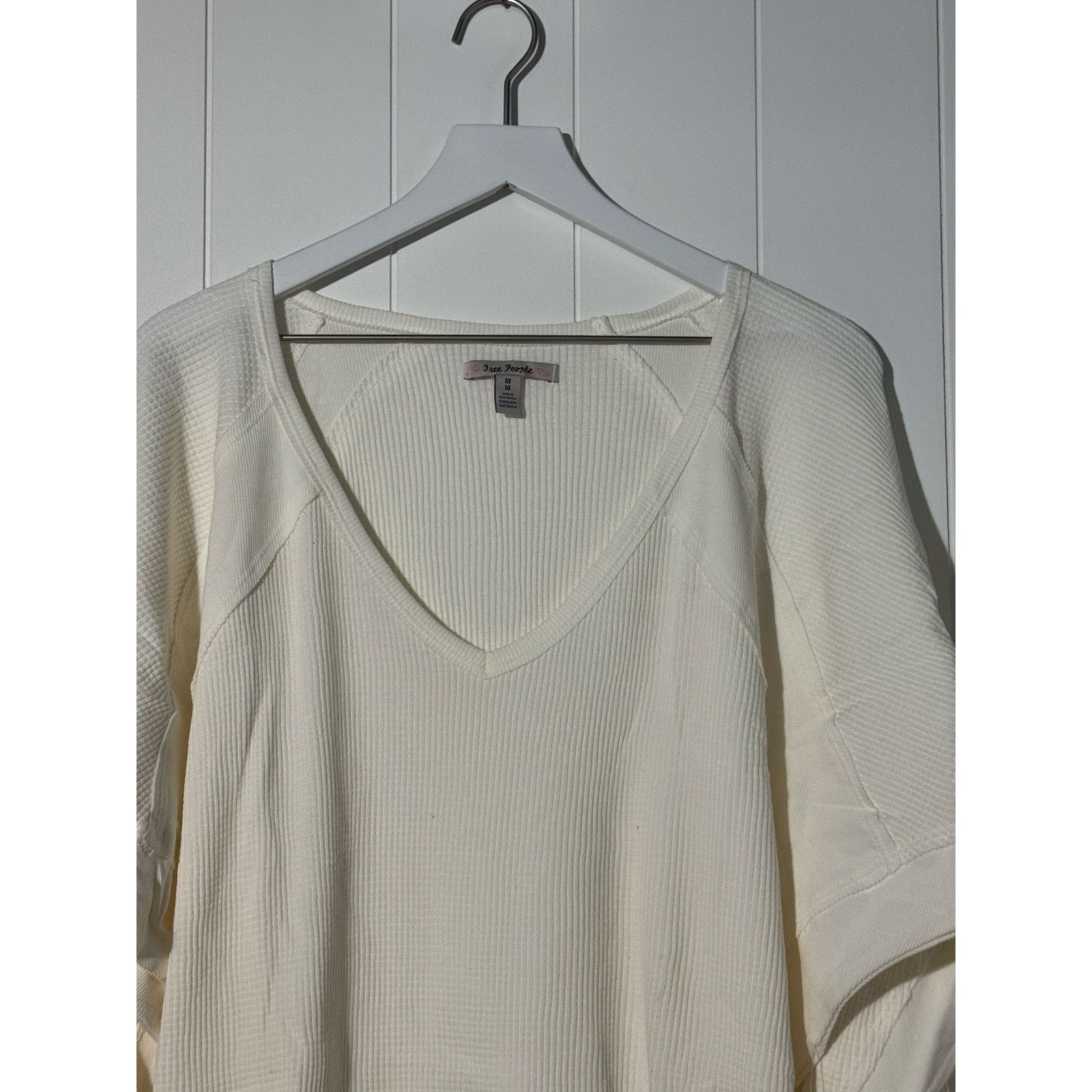 Free People Free People Santa Clara Thermal Henley in Alabaster Medium Size M / US 6-8 / IT 42-44 - 3 Thumbnail