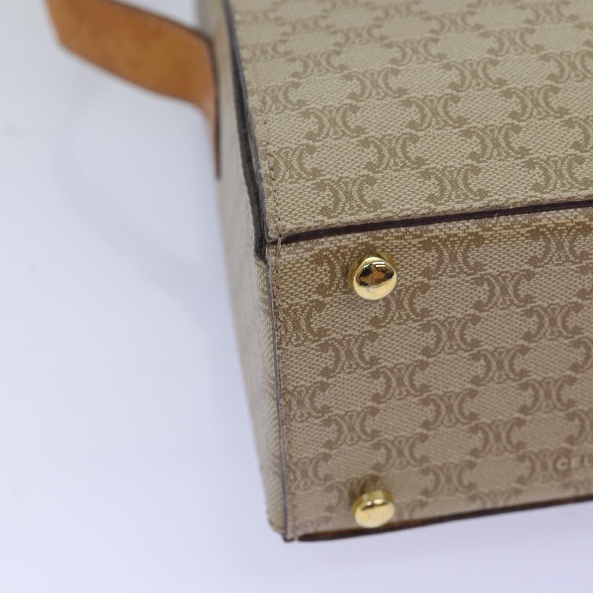 Celine CELINE Macadam Canvas Shoulder Bag Beige Size ONE SIZE - 16 Thumbnail