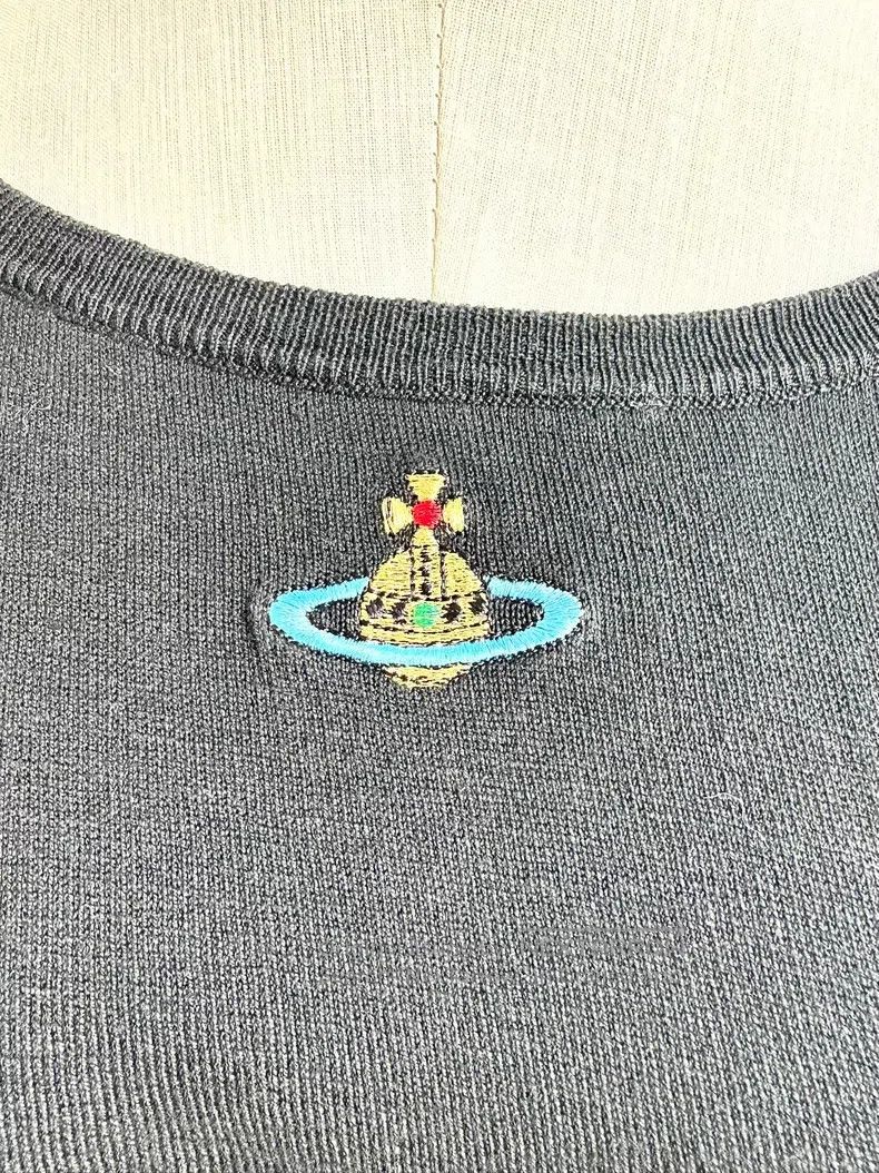 Vivienne Westwood Vivienne Westwood Vintage Black Label Saturn Knitted Sweat Size M / US 6-8 / IT 42-44 - 2 Thumbnail