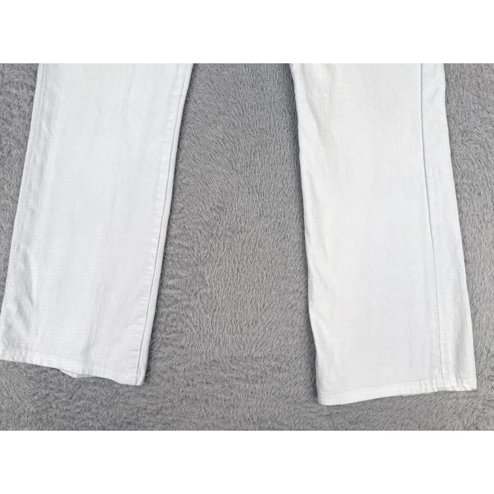 Lucky Brand Vintage Lucky Brand Women's Jeans Flared 4 White Cotton Denim Spring Summer Fall Winter Size 27" / US 4 / IT 40 - 2 Thumbnail