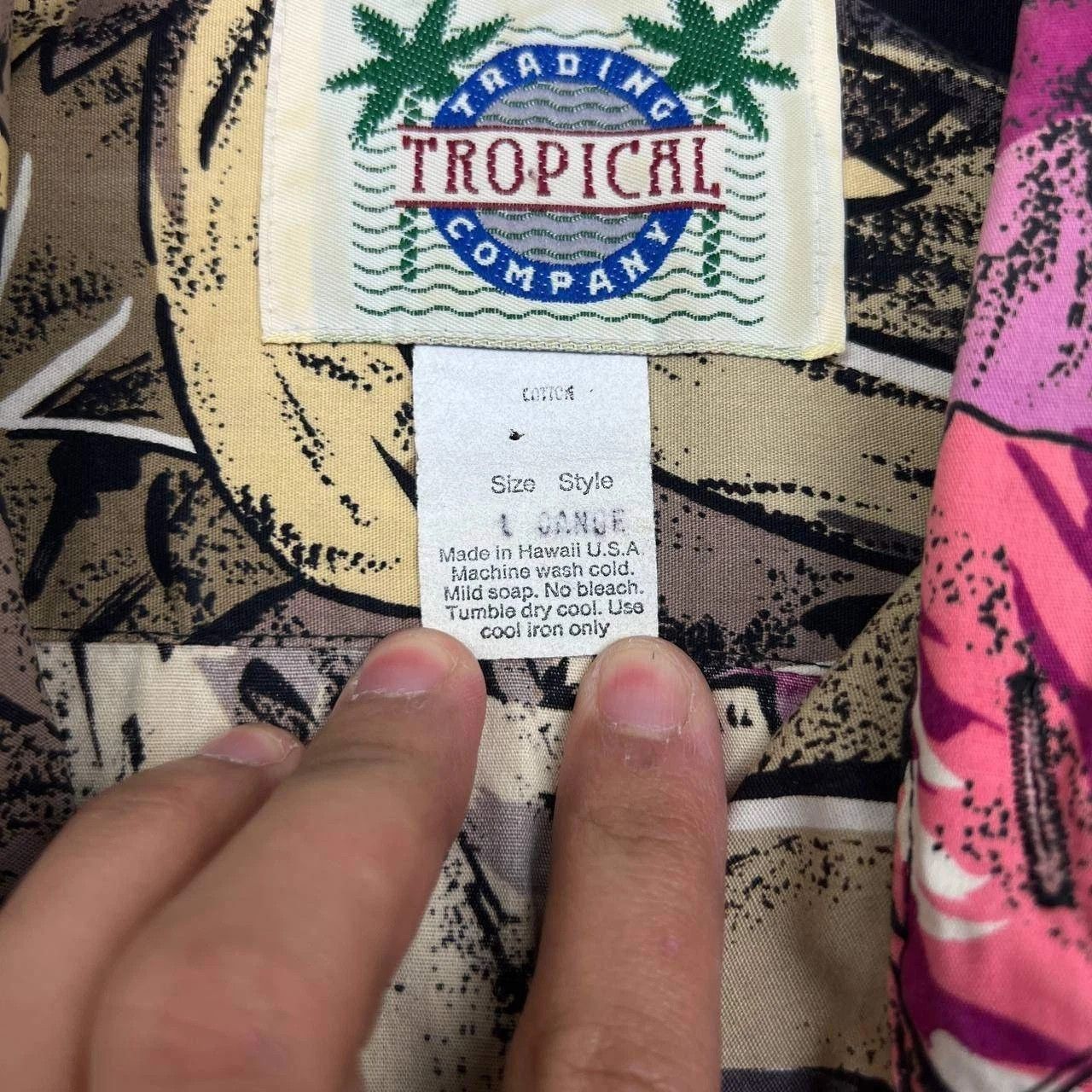 Other Tropical Shirt Men Hawaiian Floral Button Up Cotton L Size US L / EU 52-54 / 3 - 3 Thumbnail