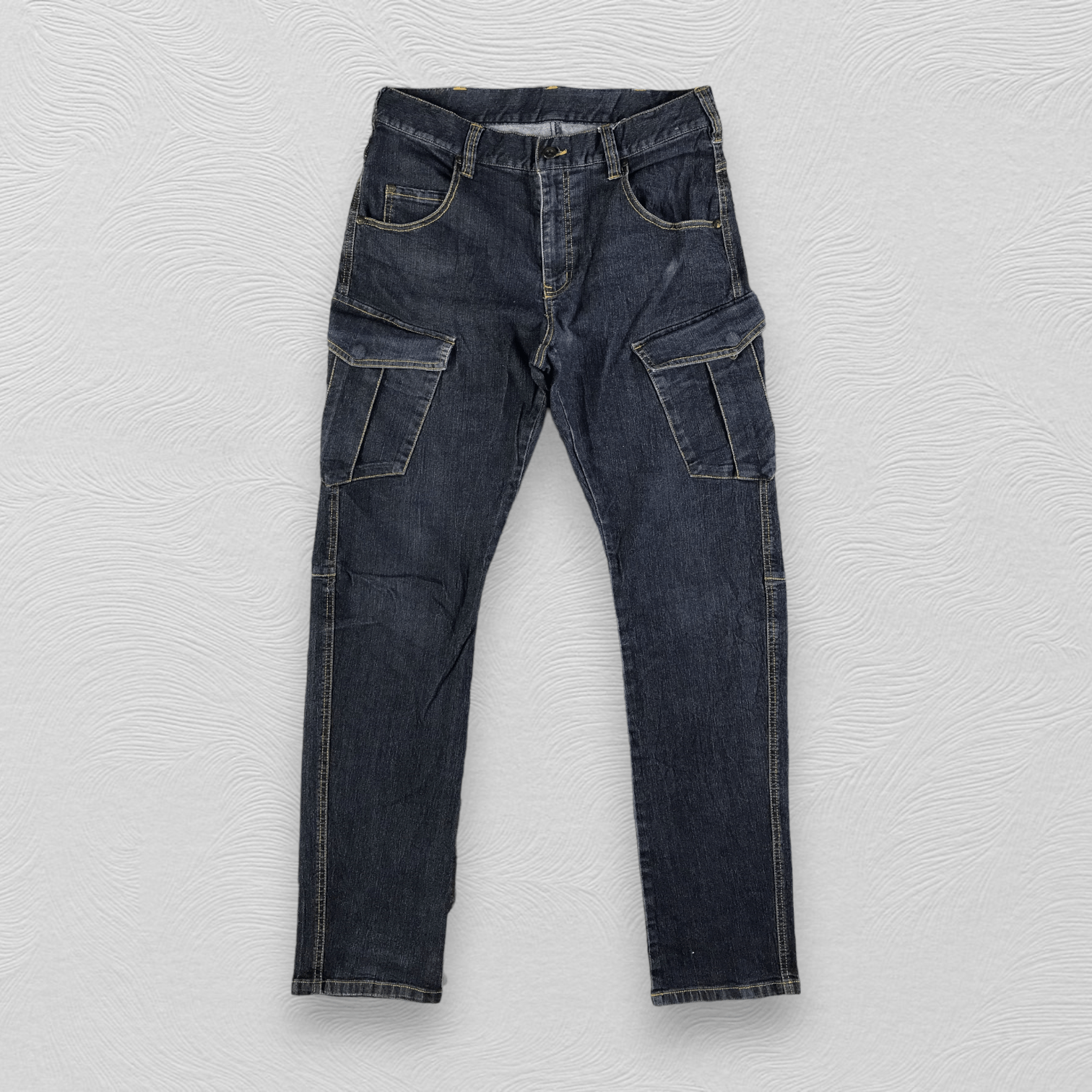 Japanese Brand Vintage Japanese Brand Denim Cargo Pants KJ2095 Size US 32 / EU 48 - 1 Thumbnail