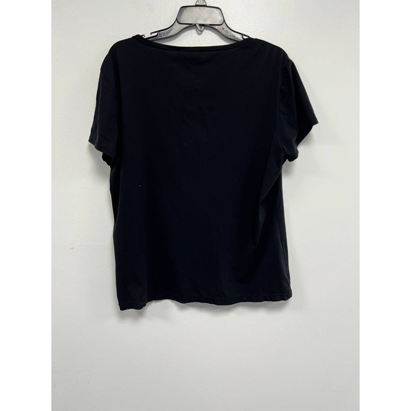 St. John ST. JOHN SPORT Solid Black Santana Scoop Neck Top XL A000037 Size XL / US 12-14 / IT 48-50 - 3 Thumbnail