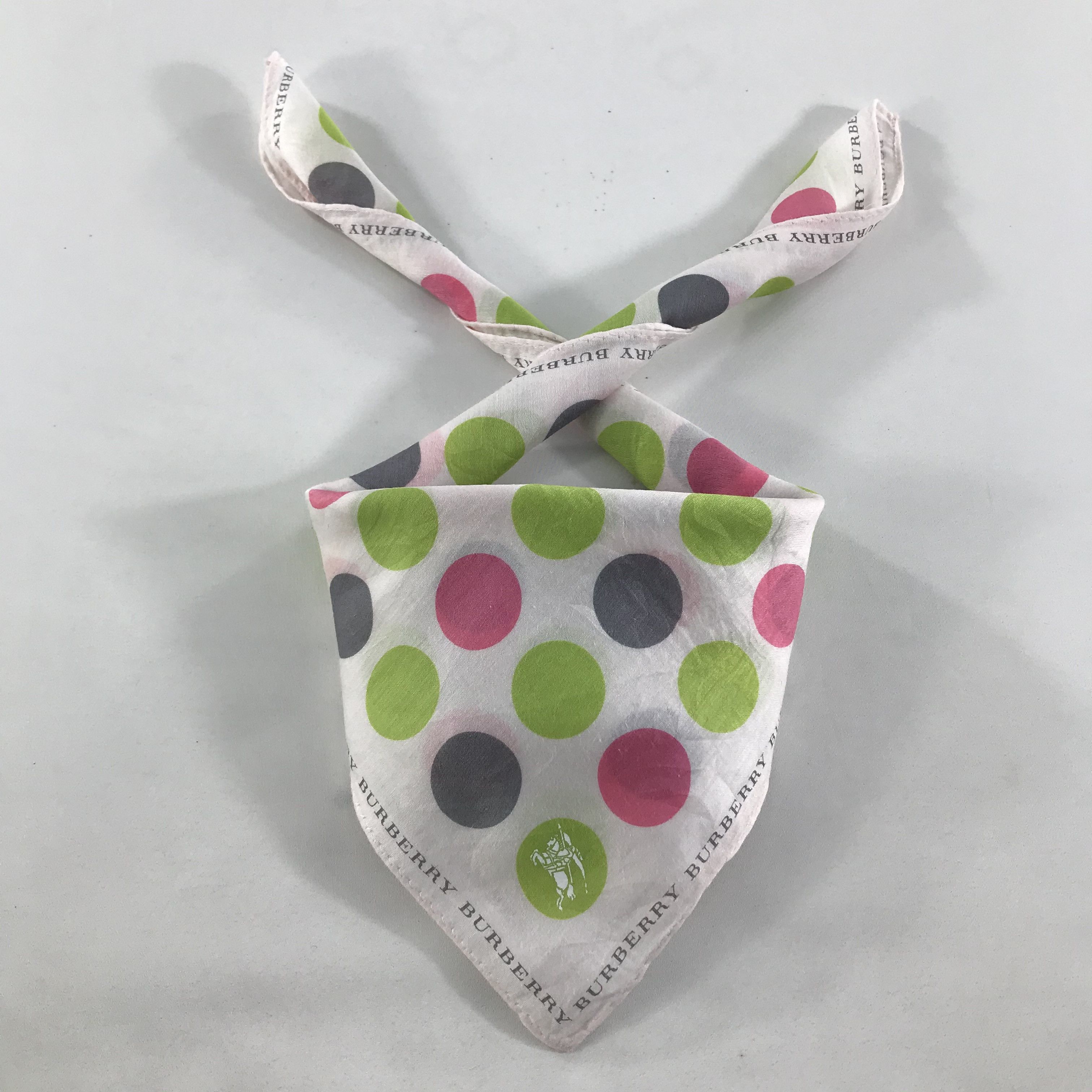 Burberry × Vintage Burberry Bandana / Handkerchief / Neckerchief - S1547 Size ONE SIZE - 3 Thumbnail