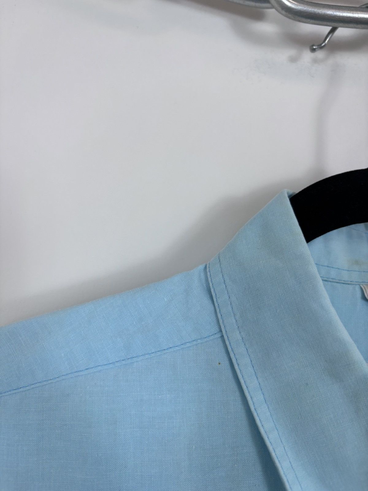 Valentino Vintage 1990s Valentino Jeans Men’s Blue Long Sleeve Shirt Size US M / EU 48-50 / 2 - 12 Thumbnail