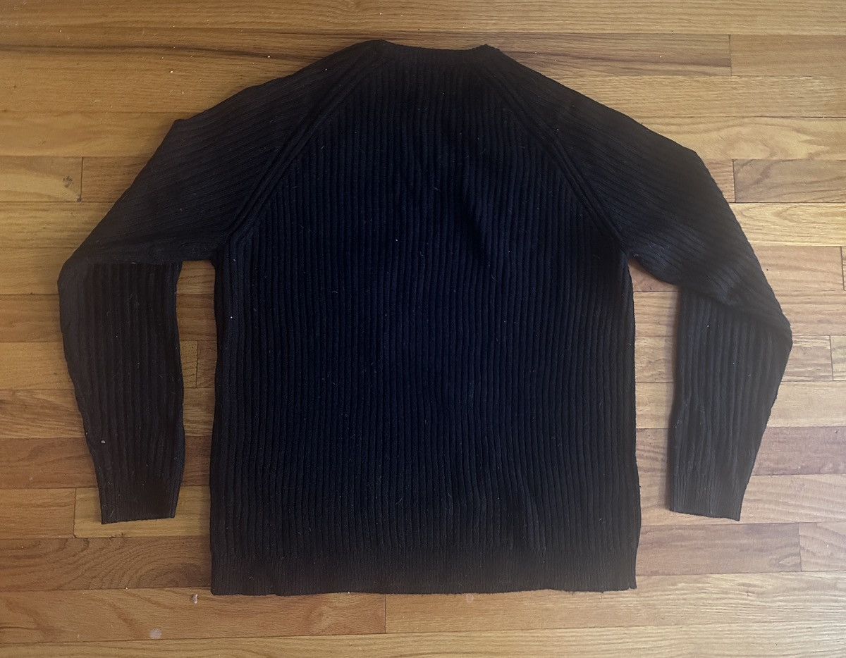 Asos Black Ribbed Crew.Neck Sweater Size US M / EU 48-50 / 2 - 2 Thumbnail