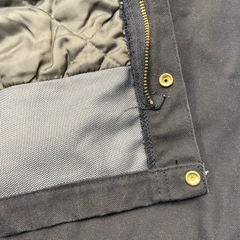 Walls VINTAGE Walls Zero Zone 12 Bib Overalls Men XL Black Duck Canvas Quilted Insulated Overalls (Workwear, Winter) Mens Size US 44 / EU 60 - 6 Thumbnail
