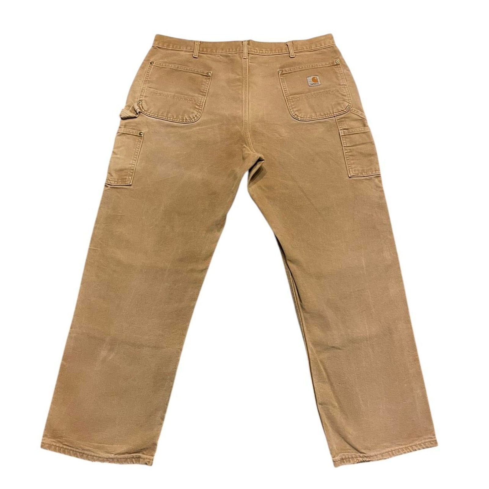 Carhartt VTG tan Carhartt double knee USA streetwear grunge workwear Size US 38 / EU 54 - 3 Thumbnail