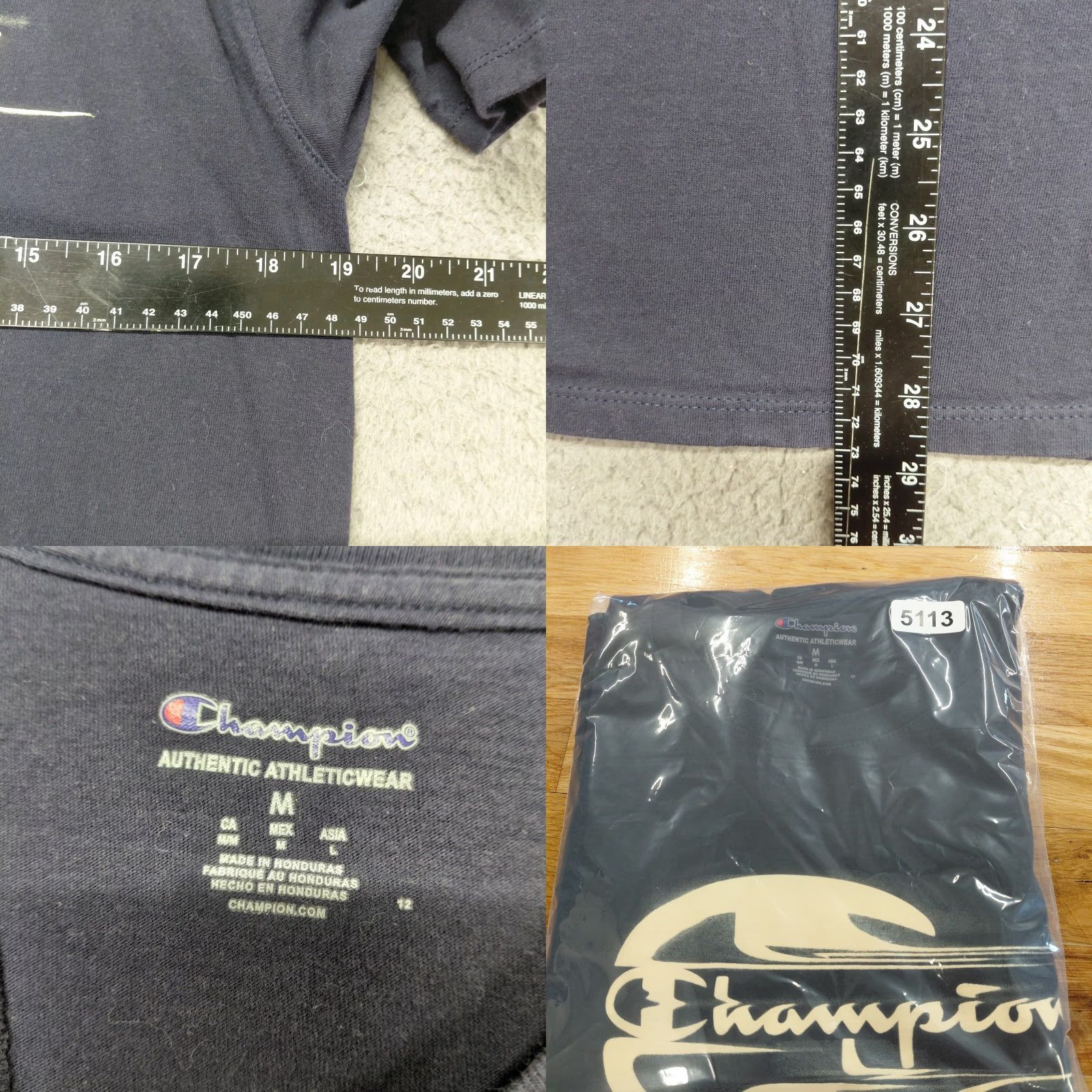 Champion Champion T shirt Men's Medium Blue Short Sleeve 100% Cotton Logo Graphic Classic 90s Sports Cars Captain America Free! Size US M / EU 48-50 / 2 - 8 Thumbnail
