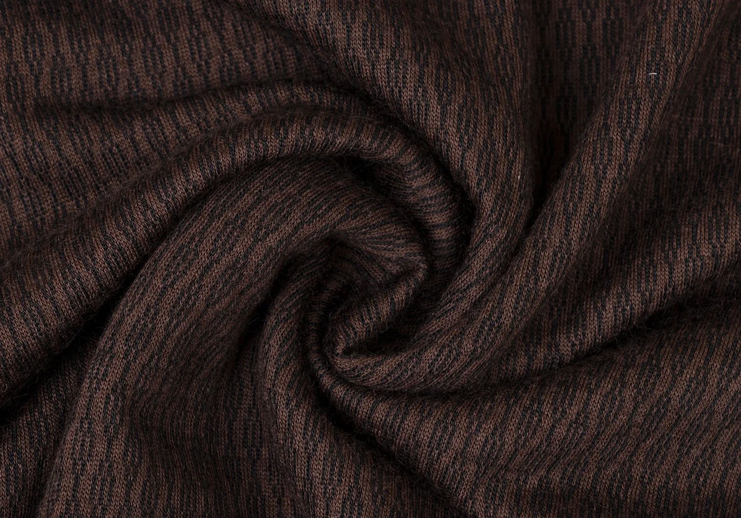 Dries Van Noten Wool Acrylic Cable Pattern Shirt in Brown, Size 48 Size US M / EU 48-50 / 2 - 12 Thumbnail