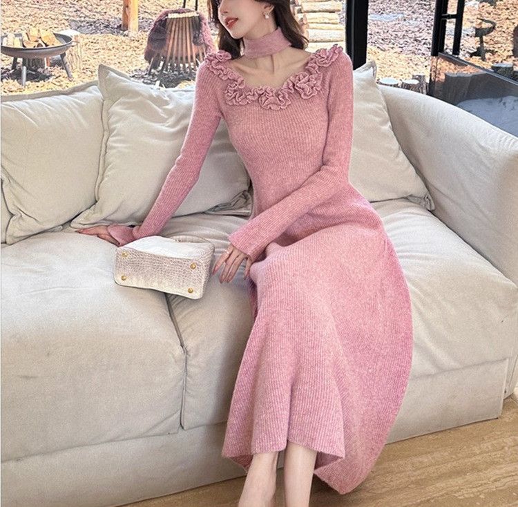 Other Classic Style French Style Flower Sweater Women's Dress Size ONE SIZE - 6 Thumbnail