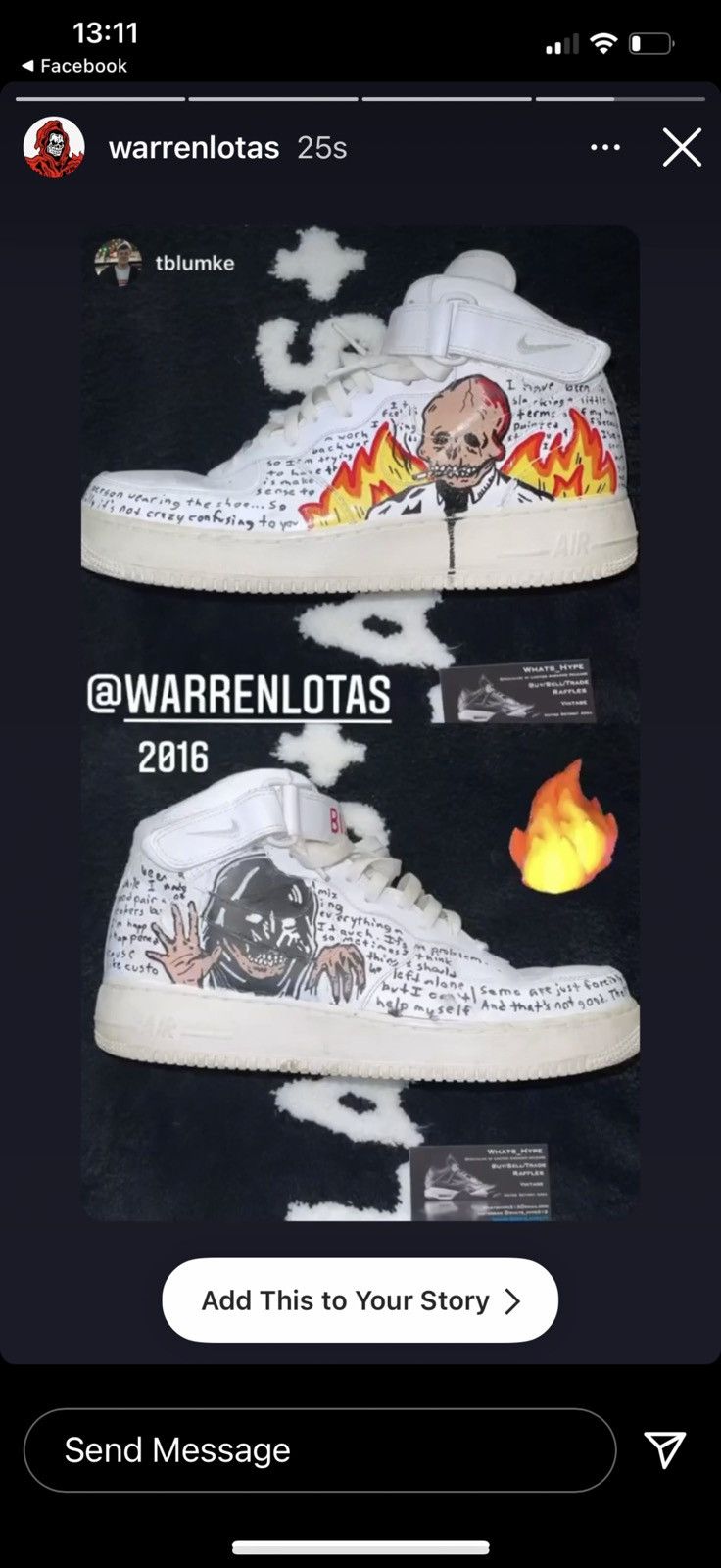 Nike × Warren Lotas Nike Warren Lotas Air Force 1/1 Made By Warren 2015 RARE Size US 12 / EU 45 - 14 Thumbnail