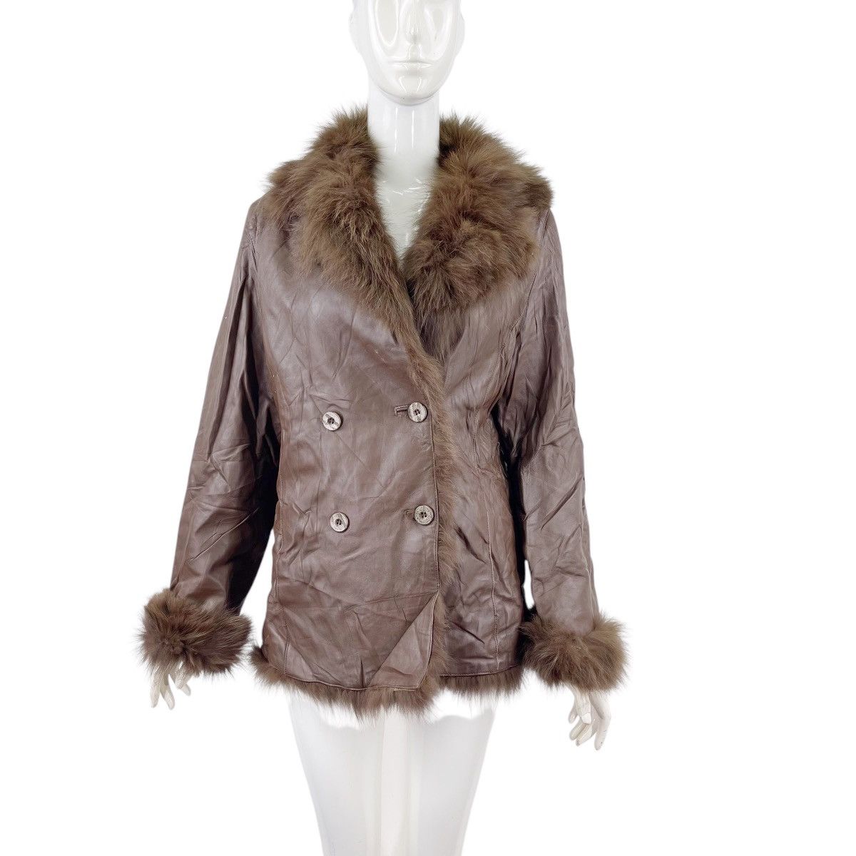 Balmain × Vintage Vintage Balmain Shearling Leather Jacket Size M / US 6-8 / IT 42-44 - 1 Thumbnail