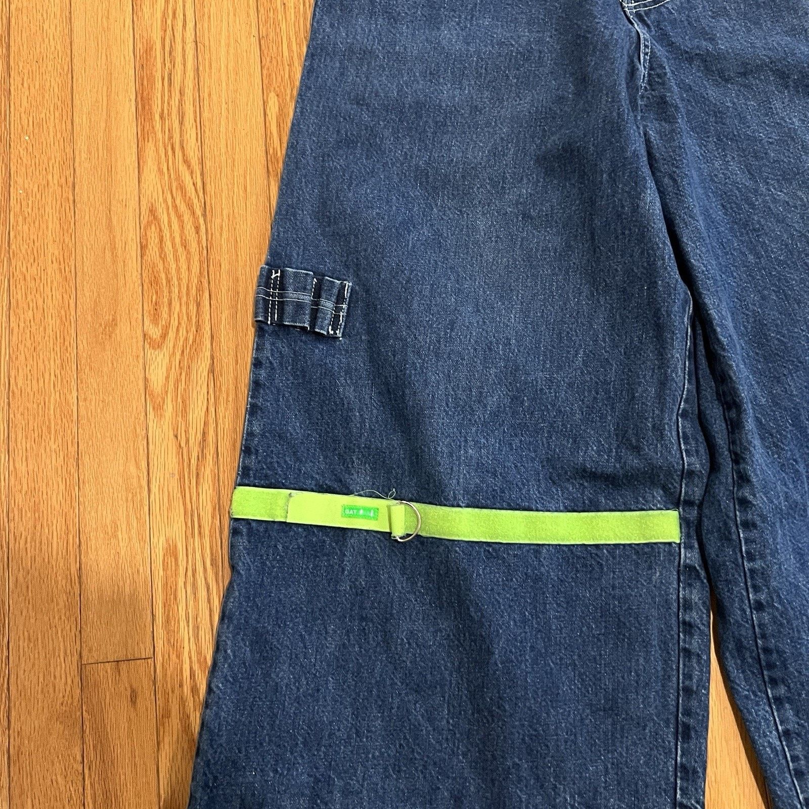 JNCO 90s USA made Vintage GAT Flare Baggy Denim Pants Rave Y2K Size US 34 / EU 50 - 6 Thumbnail