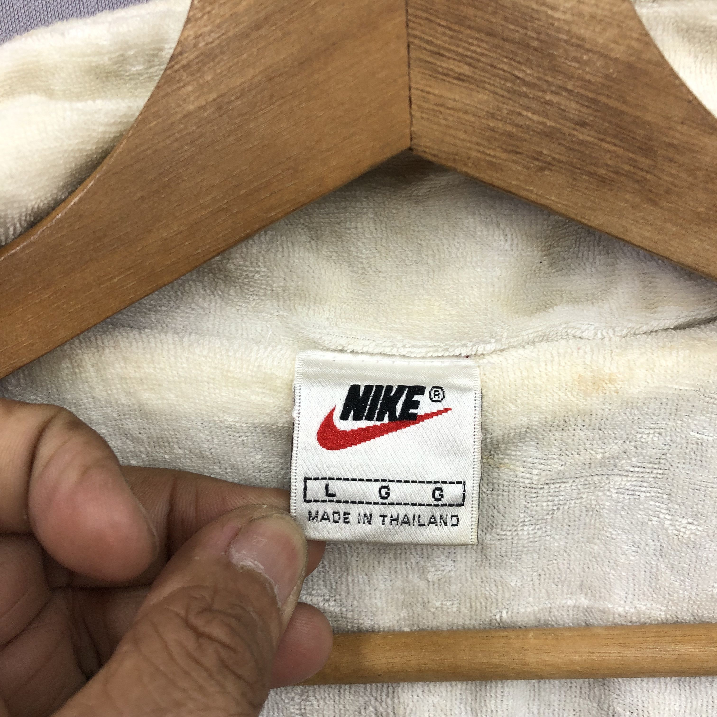 Nike × Vintage Vintage Nike Courts Windbreaker Nike Swoosh Zipper Jackets Size US XL / EU 56 / 4 - 11 Thumbnail