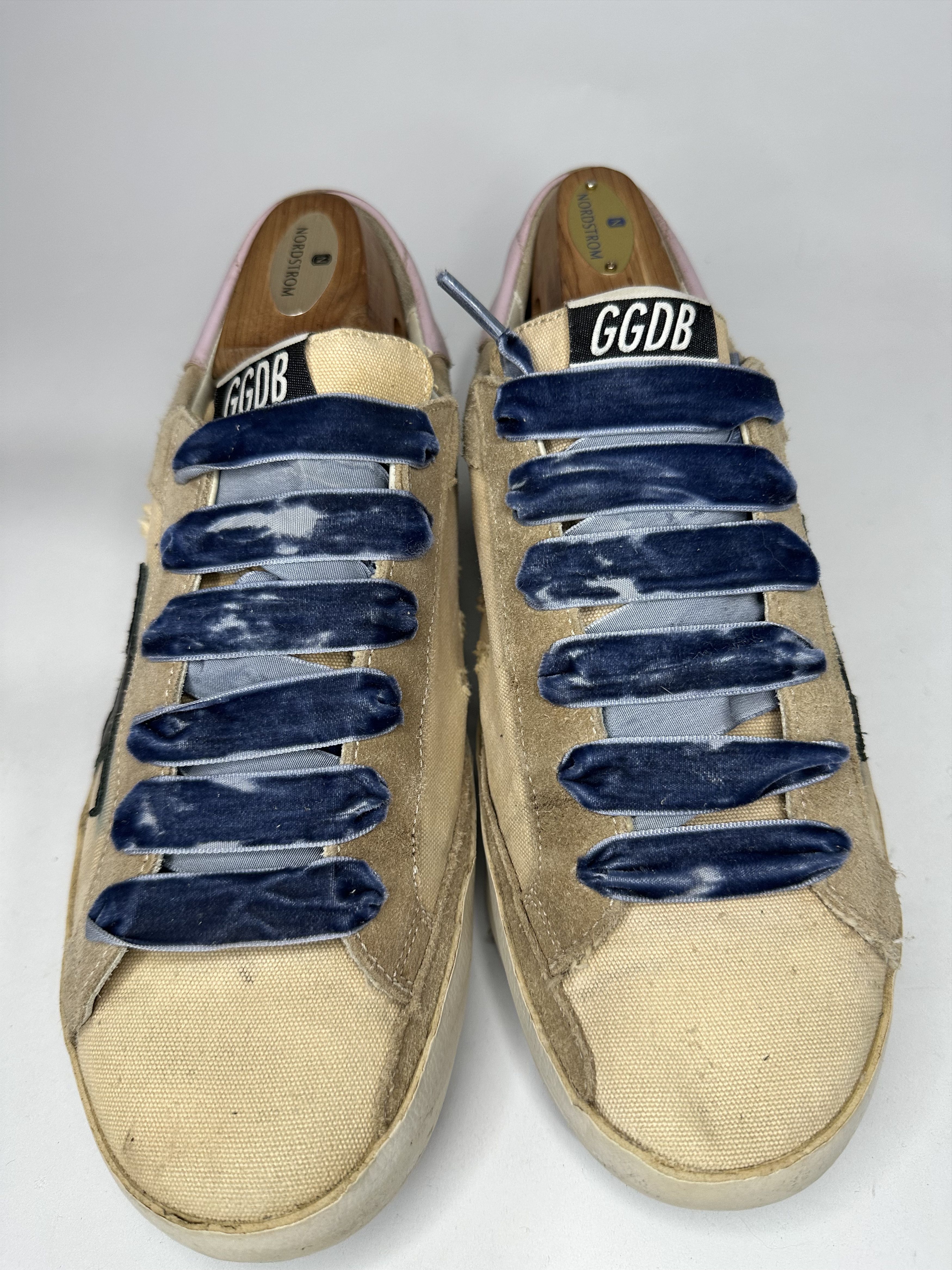 Golden Goose Golden Goose Superstar Tan And Beige Canvas Low Sneakers. Size US 8 / EU 41 - 2 Thumbnail