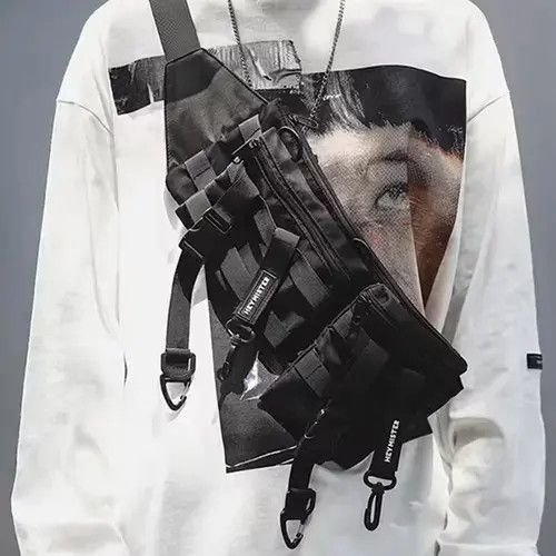 Other Multi Pocket Tactical Functional Waist Pack Techwear Size ONE SIZE - 1 Thumbnail