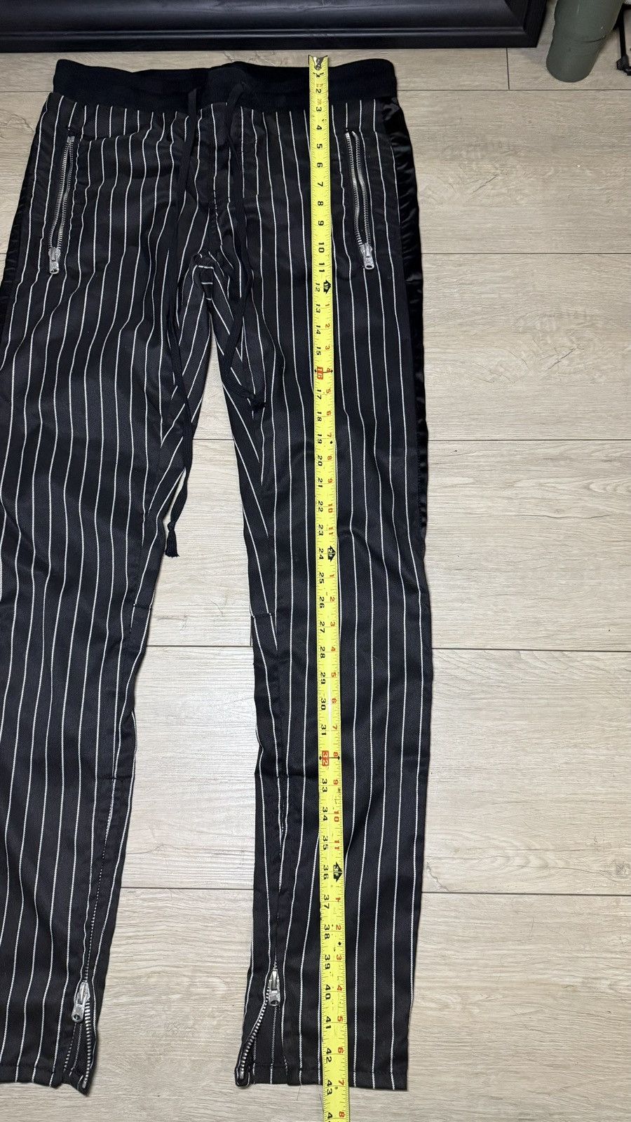MNML Y2K 2000s Grunge MNML Striped Track Pants L Size US 34 / EU 50 - 8 Thumbnail