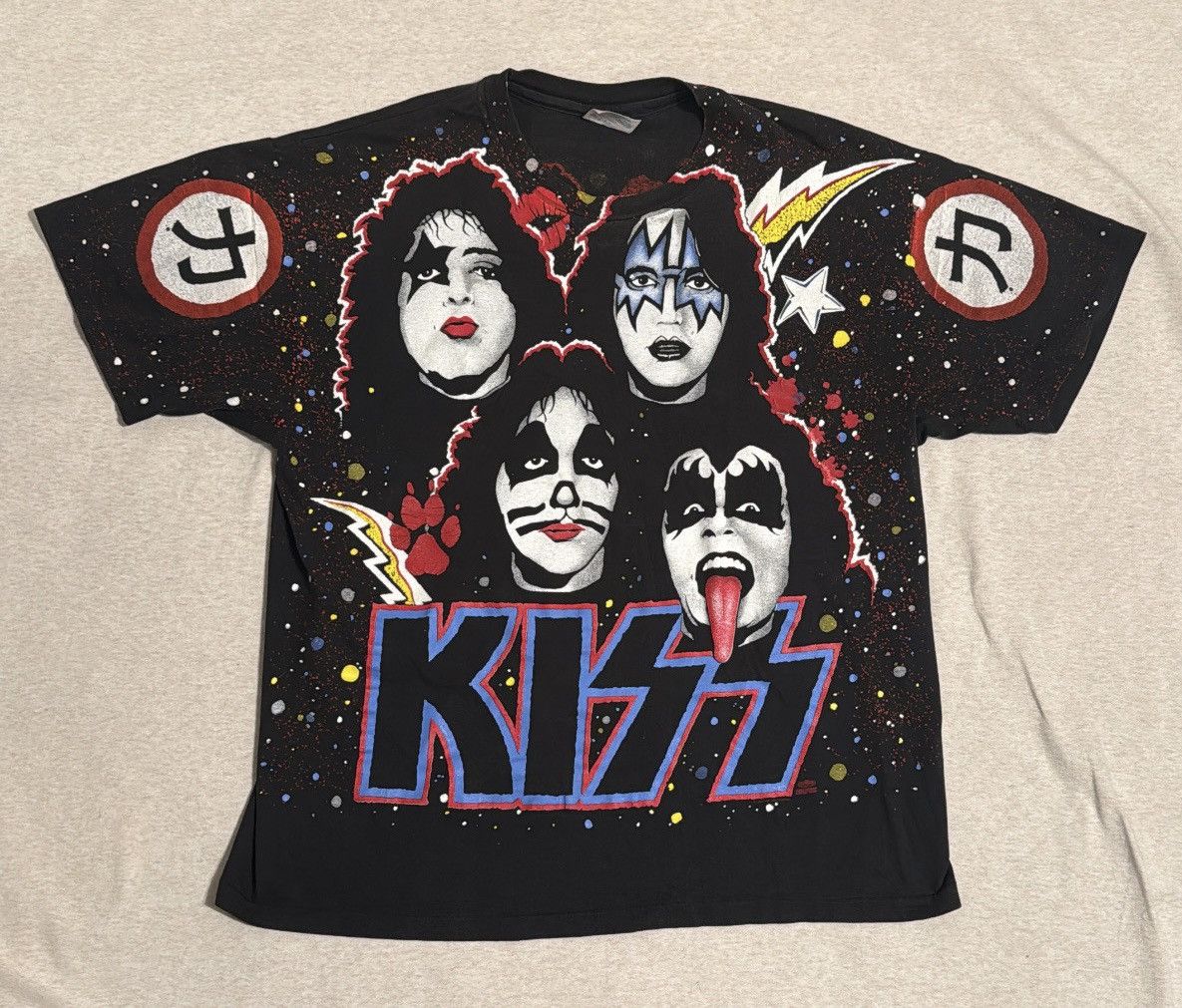 KISS Vintage 1992 Kiss Chikara AOP T-shirt Size US XL / EU 56 / 4 - 1 Thumbnail