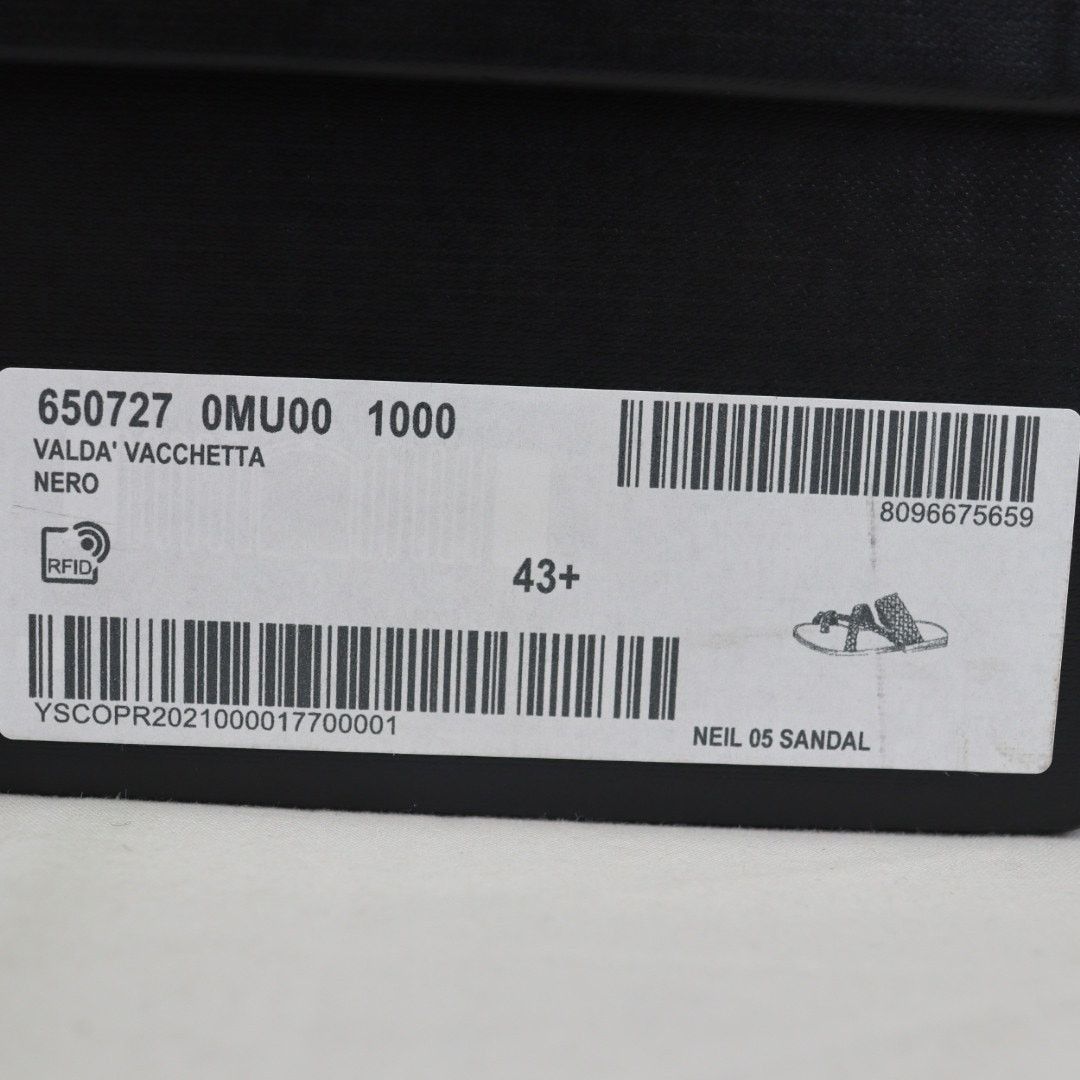 Saint Laurent Paris o1rshd1 Neil 05 Sandal in Nero Size US 10.5 / EU 43-44 - 2 Thumbnail