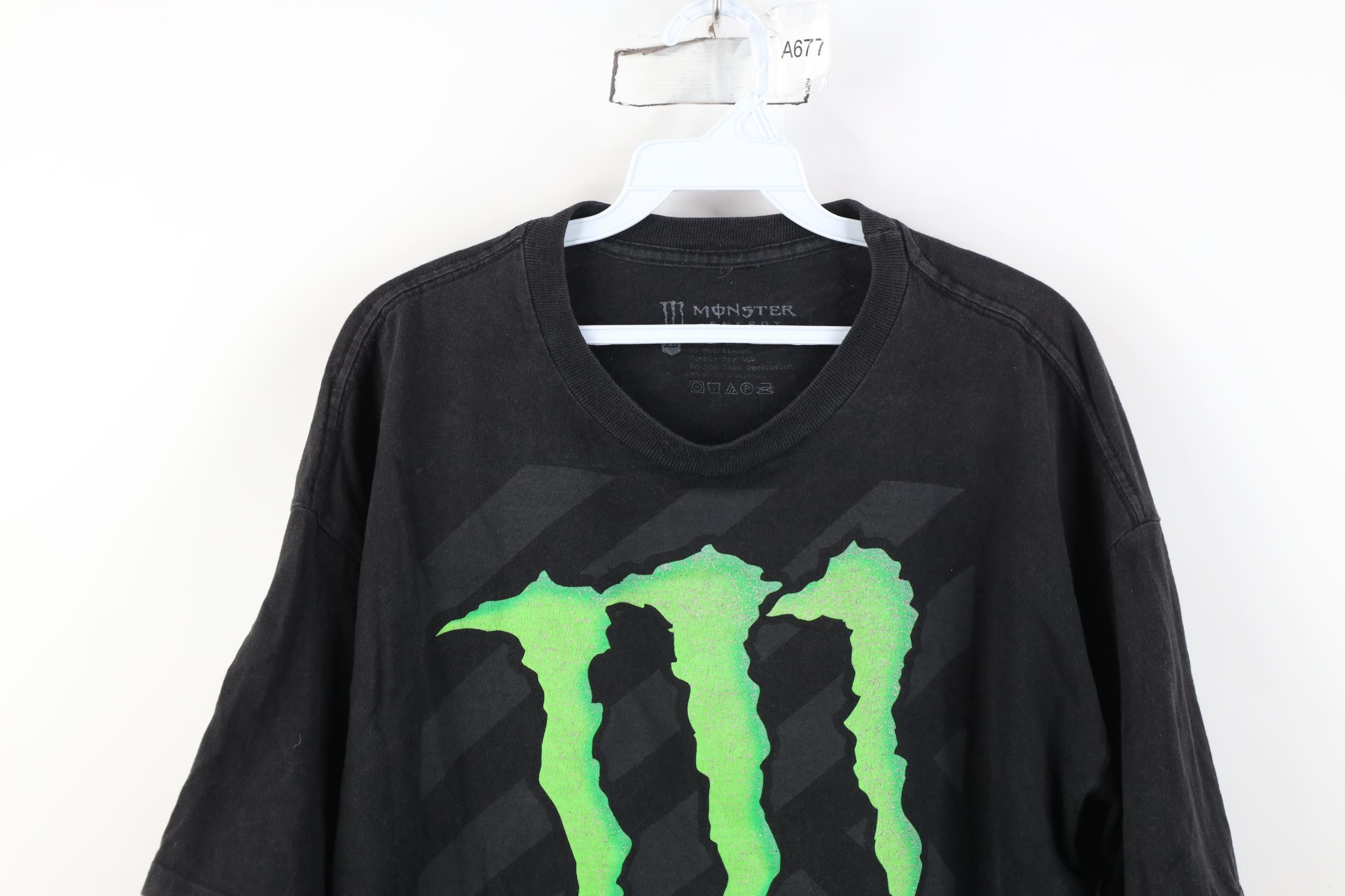 Vintage Vintage Monster Energy Drink Big Logo Short Sleeve T-Shirt Size US XL / EU 56 / 4 - 2 Thumbnail