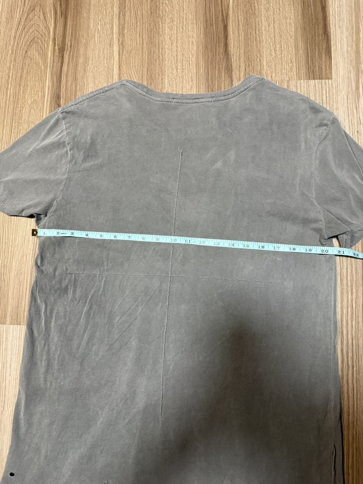 Ksubi Ksubi Gray Distressed Crew Neck Short Sleeve Men's T-Shirt Size US L / EU 52-54 / 3 - 7 Thumbnail