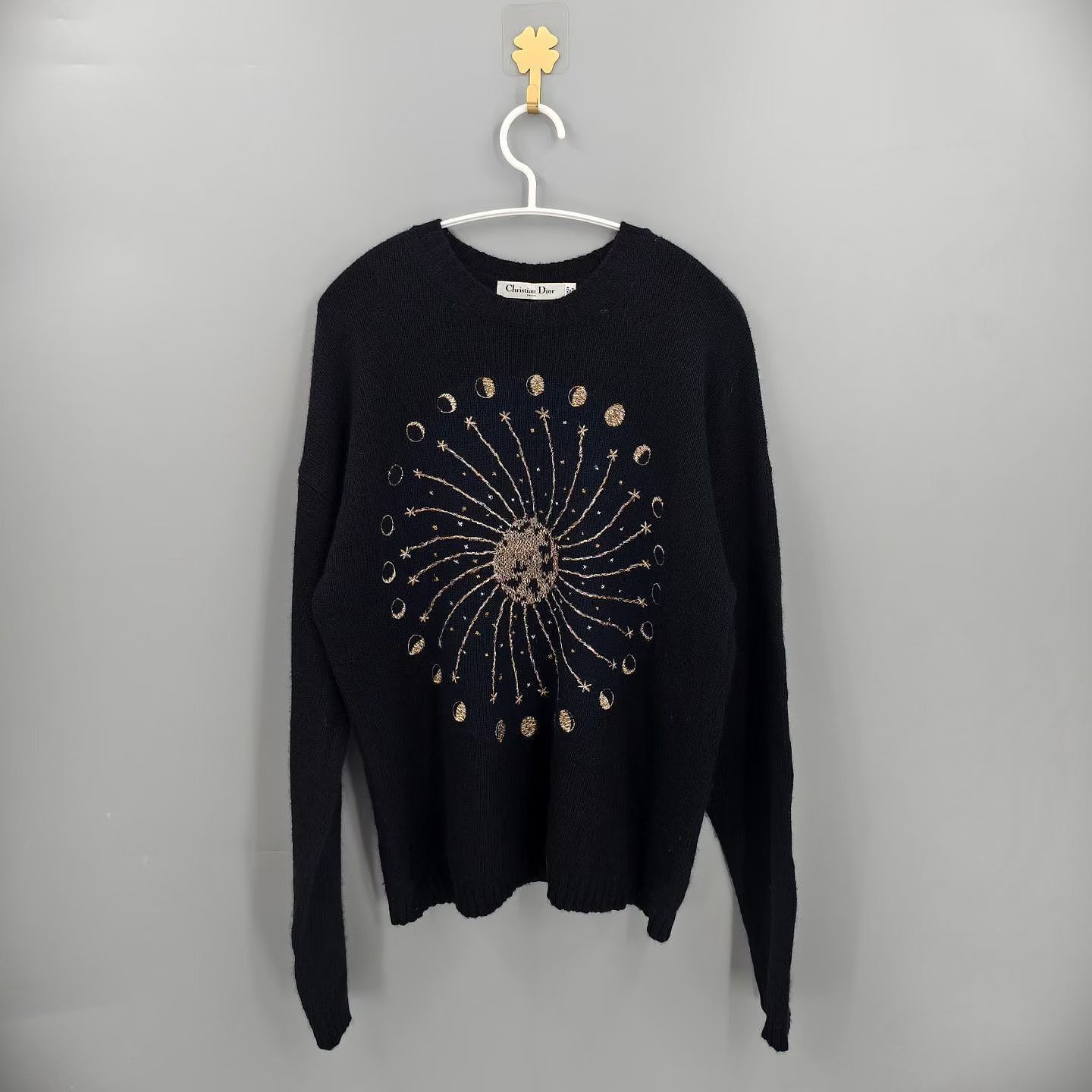Dior Dior Gold Celestial Sweater Size S Size US XS / EU 42 / 0 - 1 Thumbnail