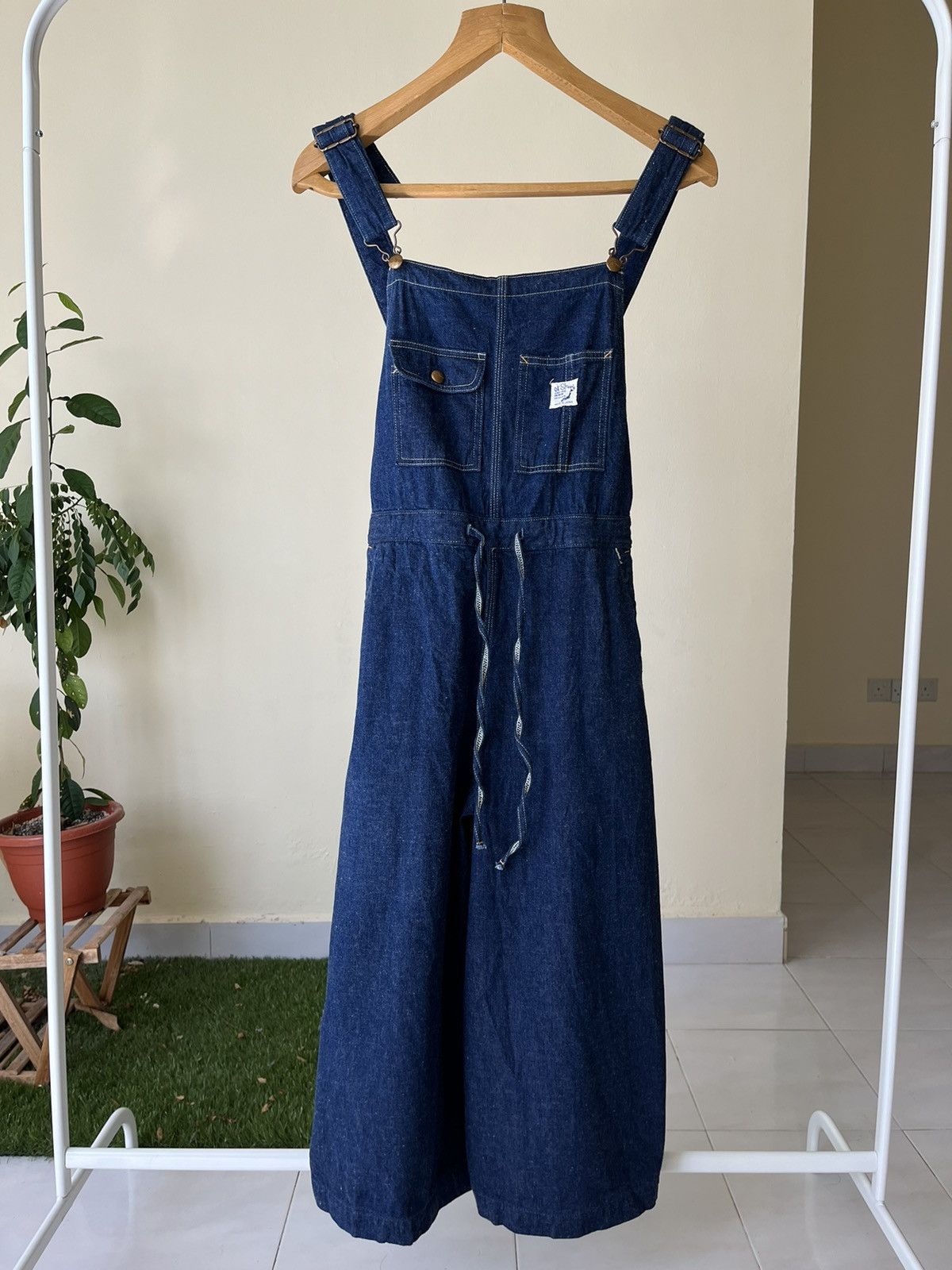 Japanese Brand × Orslow Orslow Wide Leg Overall Size 28" / US 6 / IT 42 - 2 Thumbnail