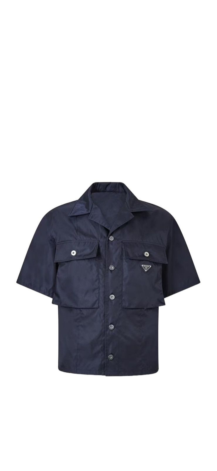 Image of Prada Re-Nylon Shirt in Navy, Men's (Size XL)