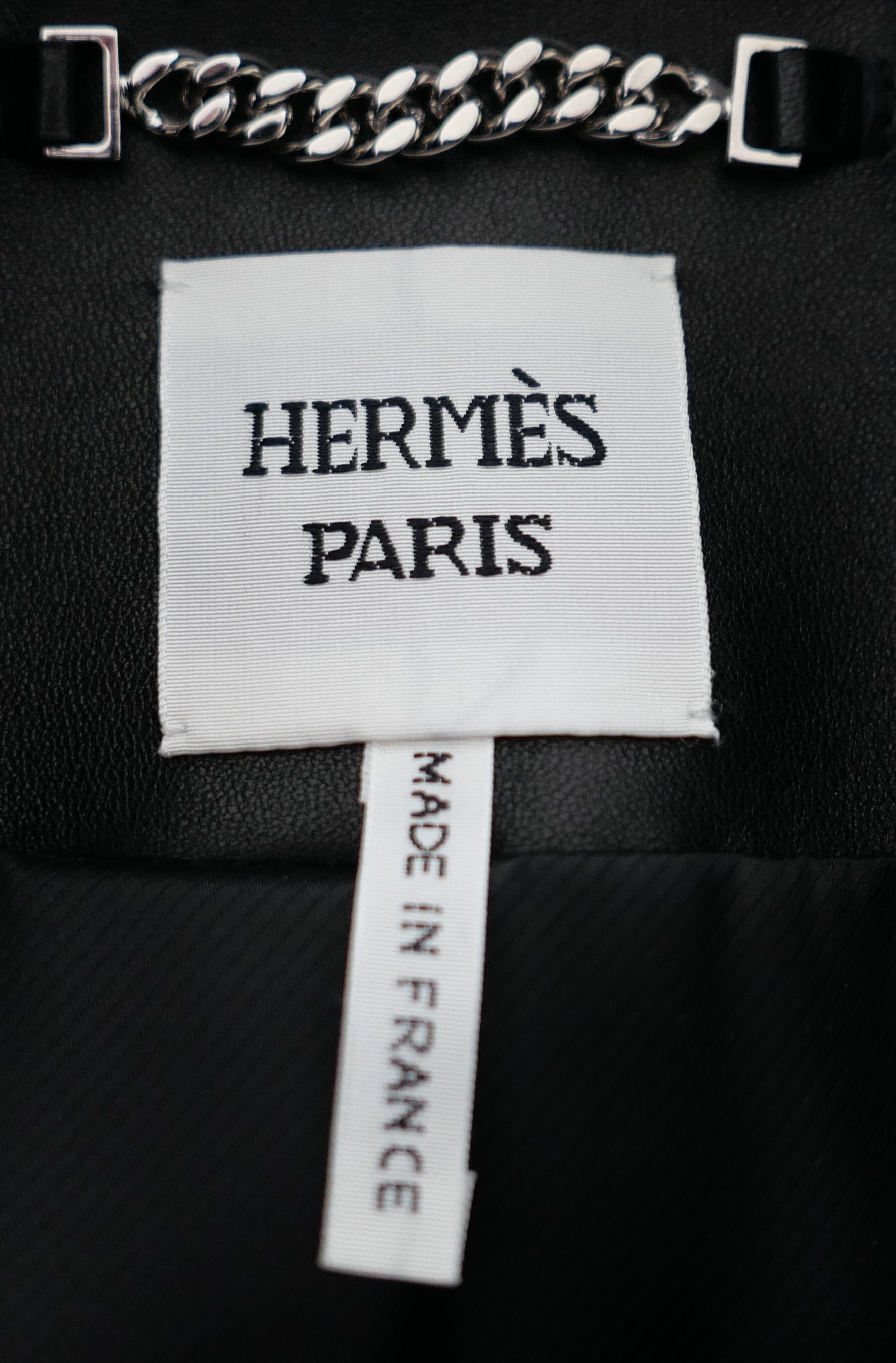 Hermes Hermes Spring 2021 Lamb Leather Zip Front Coat Size S / US 4 / IT 40 - 9 Thumbnail