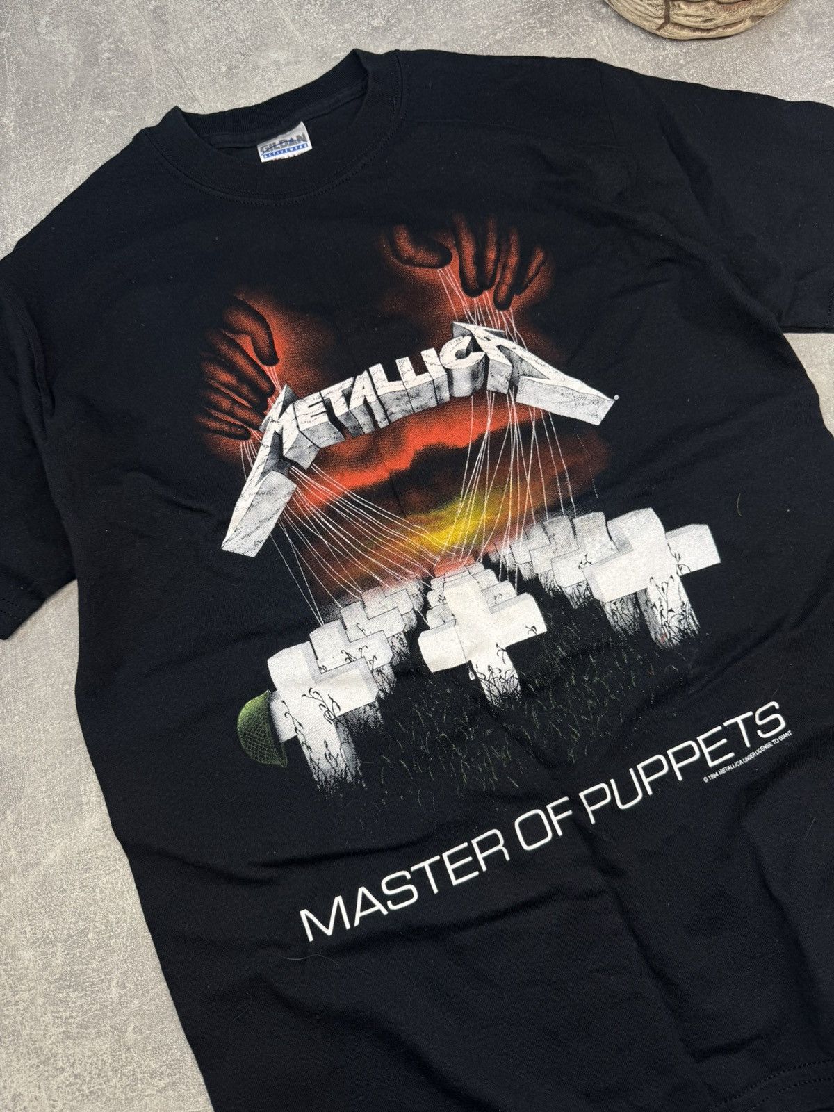 Metallica Vintage 1994 Metallica Big Logo Master Of Puppets Rare Tee Size US M / EU 48-50 / 2 - 4 Thumbnail