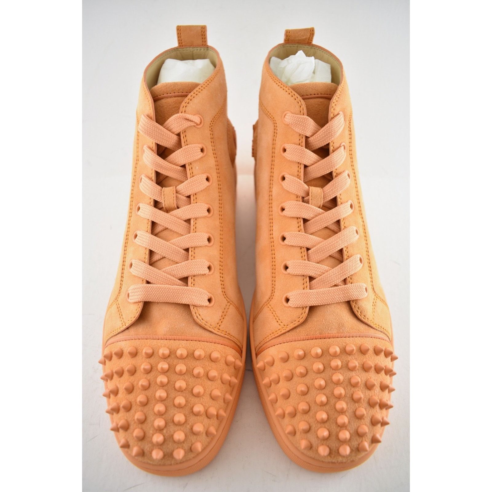 Christian Louboutin Christian Louboutin Lou Spikes Flat Melon Orange Suede High Size US 11 / EU 44 - 6 Thumbnail