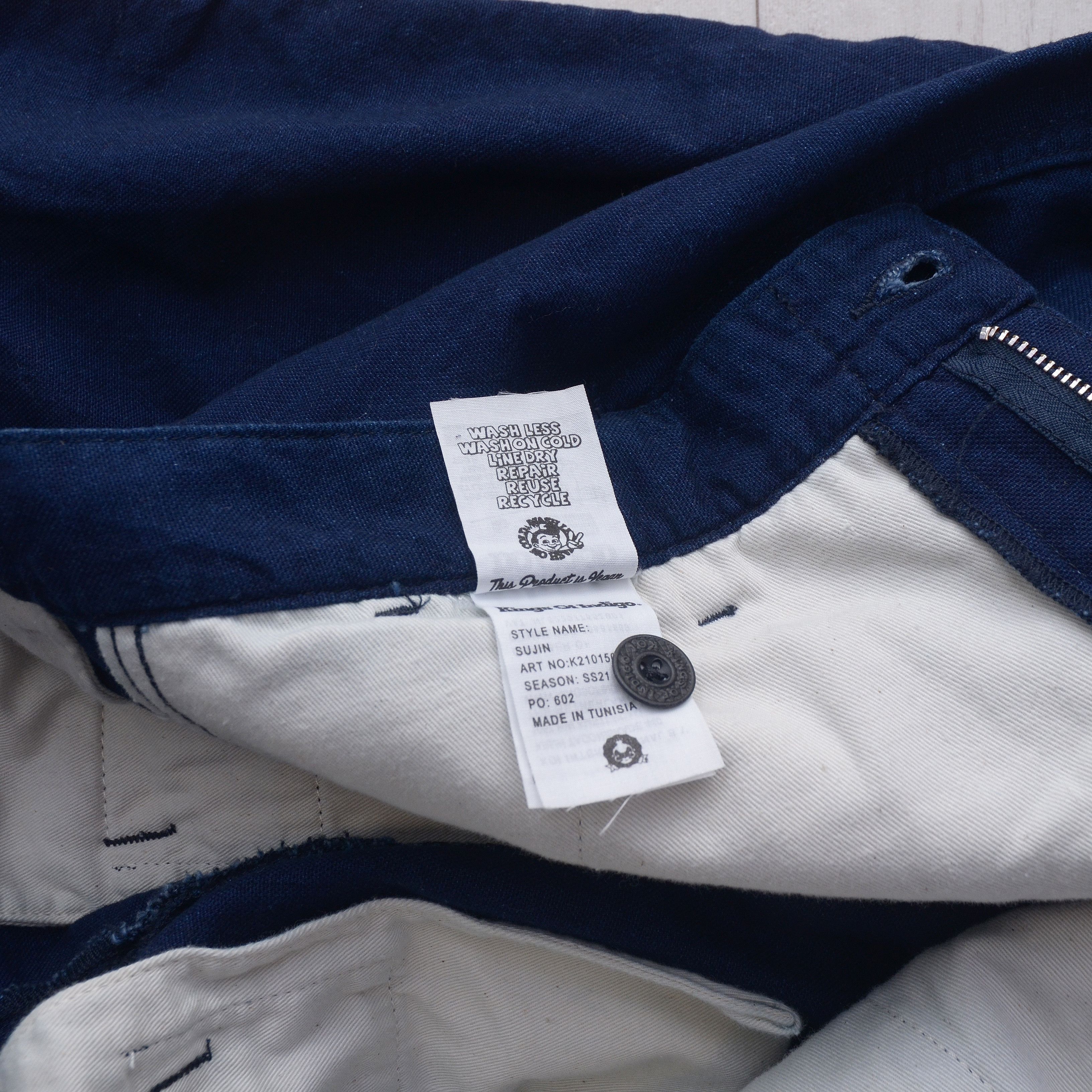 Indigo × Kings Of Indigo KINGS OF INDIGO Denim Pants Jeans Rare Designer Size US 33 - 10 Thumbnail